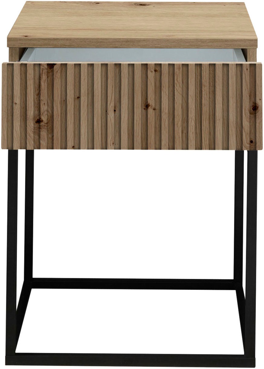 Schlafkontor Nachtkommode »Marle Nachtkonsole, Nachtkästchen auf Metall-Fußgestell«