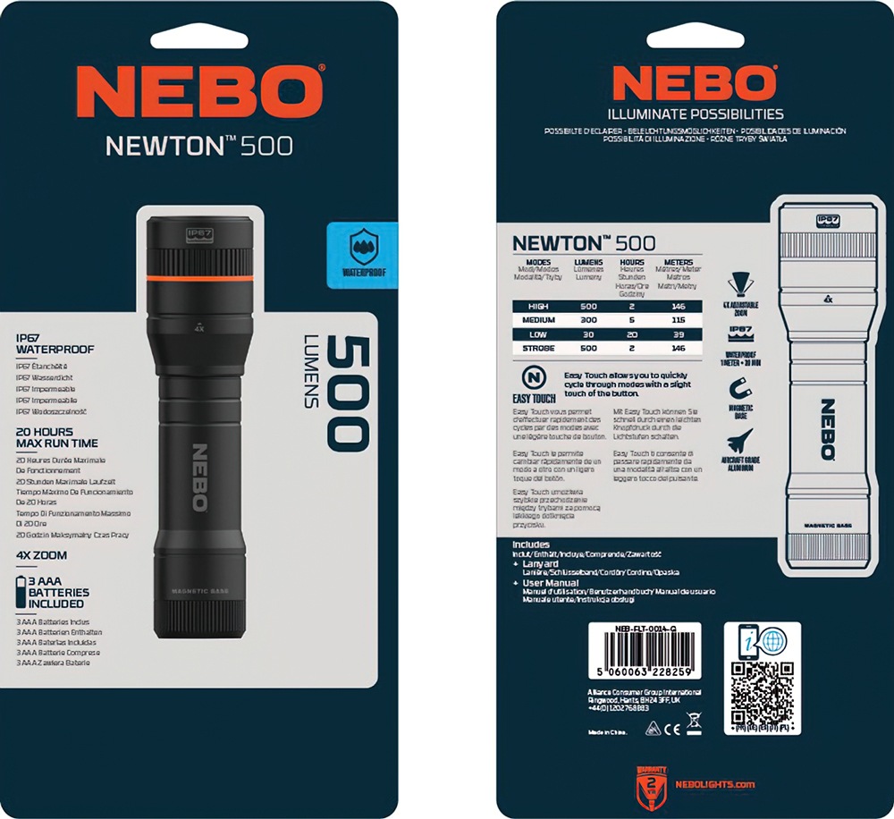 NEBO LED Taschenlampe »Nebo NEWTON™ 500« Taschenlampe, 
