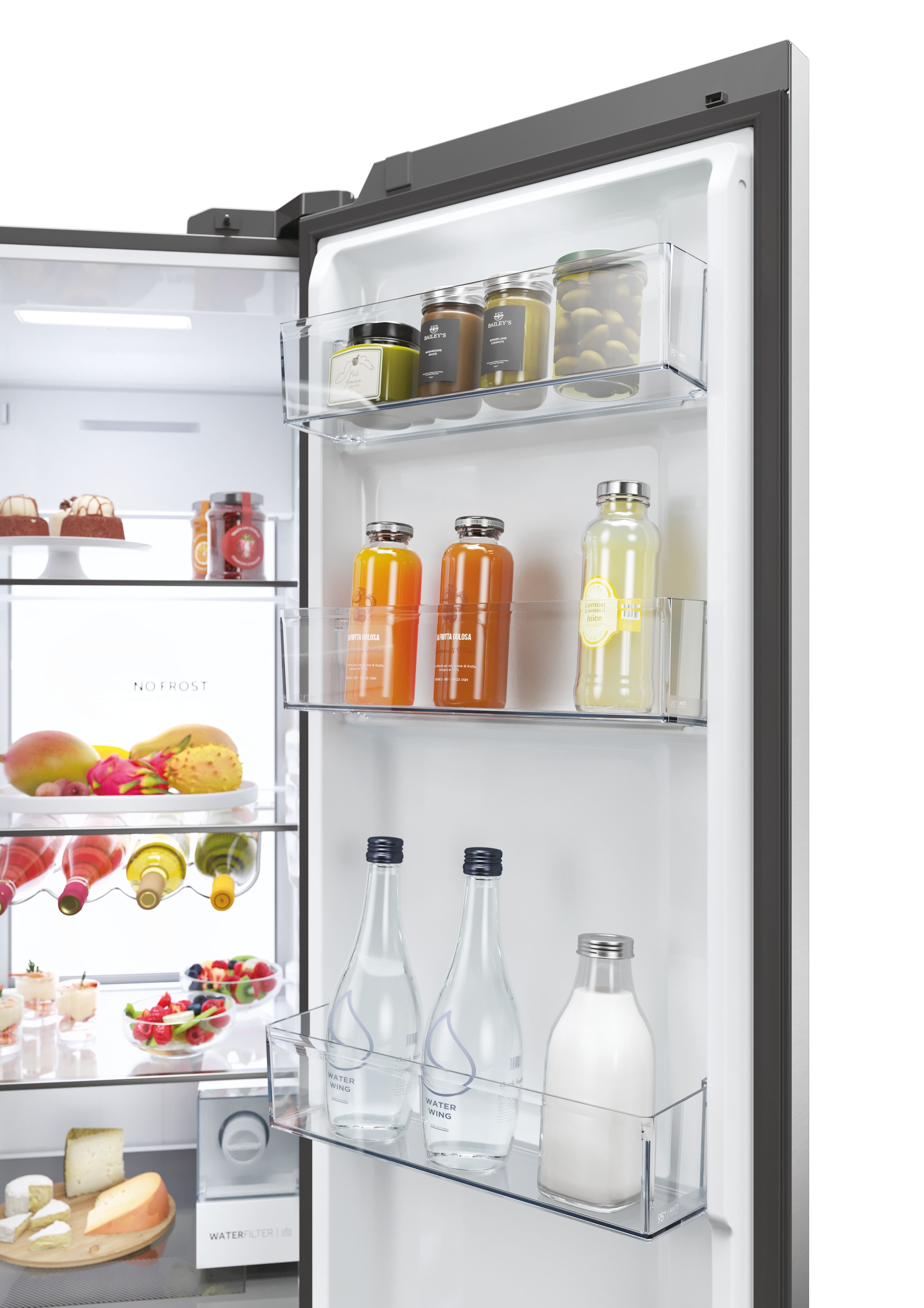Haier Side-by-Side SBS SERIES 7 »HSW79F18CIMM«, Smart Home: Optionale Steuerung per App und Wi-Fi