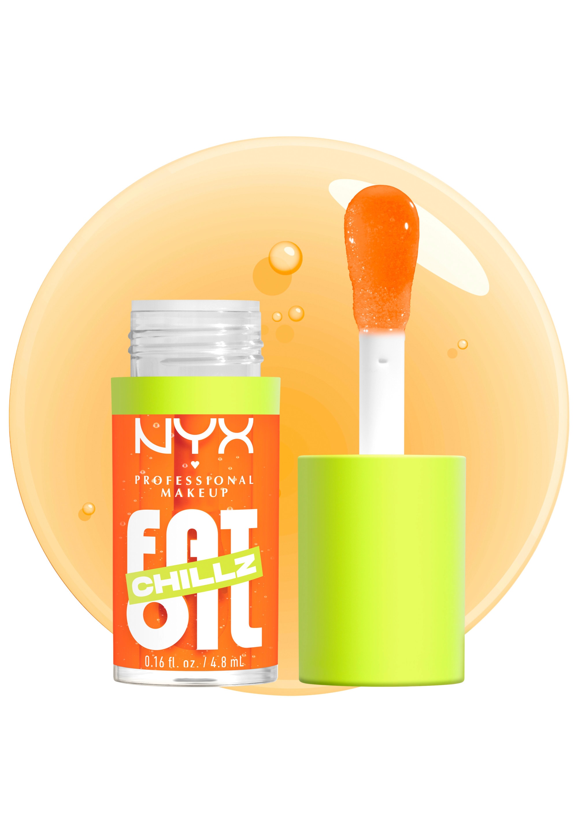 NYX Lipgloss »NYX Professional Makeup Fat Oil Chillz« mit intensiv-schimmerndem Finish, individuell aufbaubare Farbe