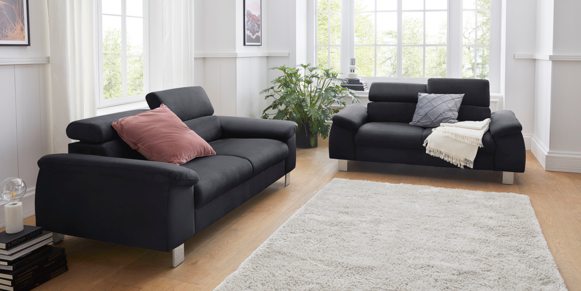 COTTA 2-Sitzer »Komaris, B: 177 cm« mit Kopfteilverstellung