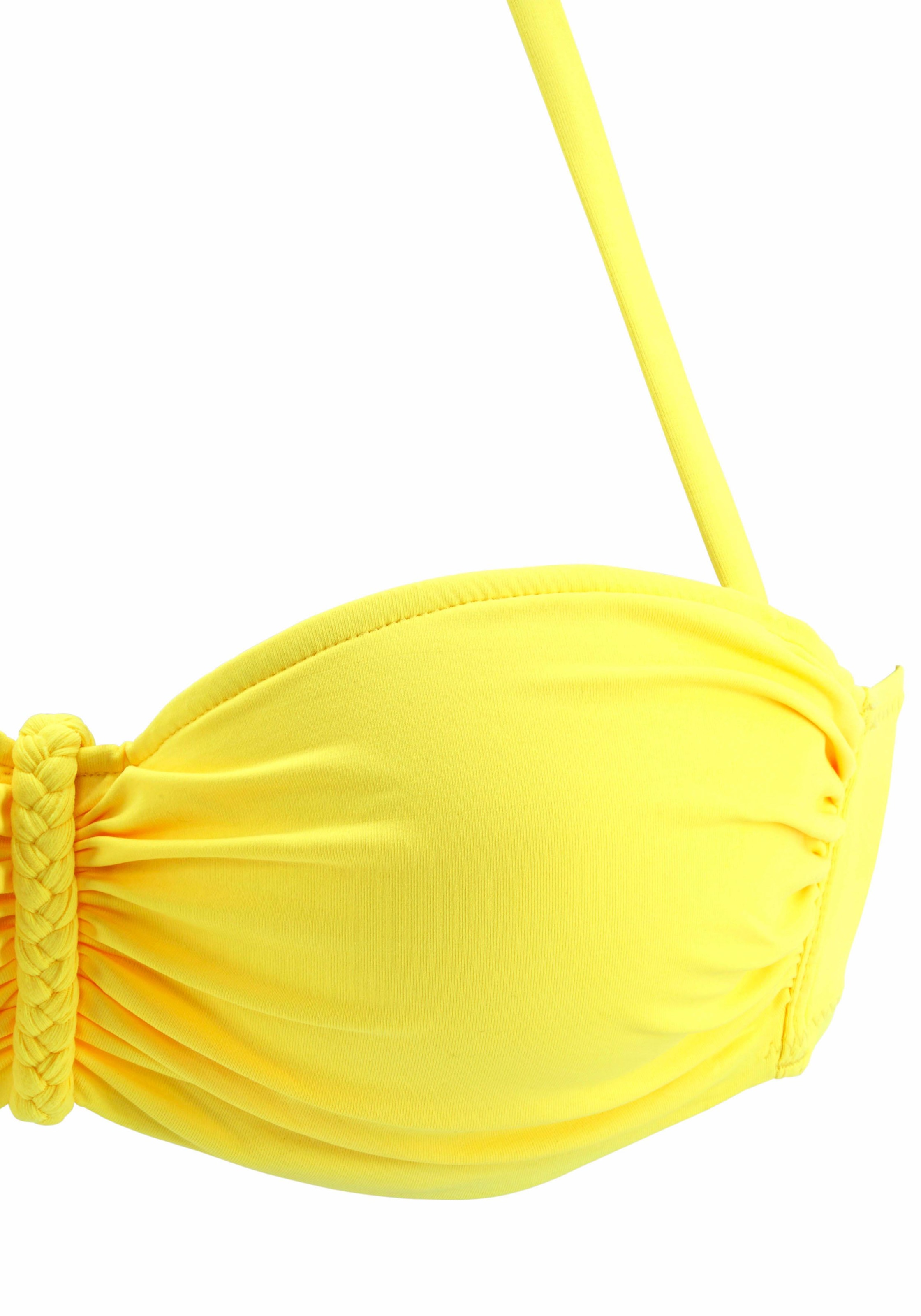 Buffalo Bügel-Bandeau-Bikini-Top »Happy«, mit geflochtenem Detail