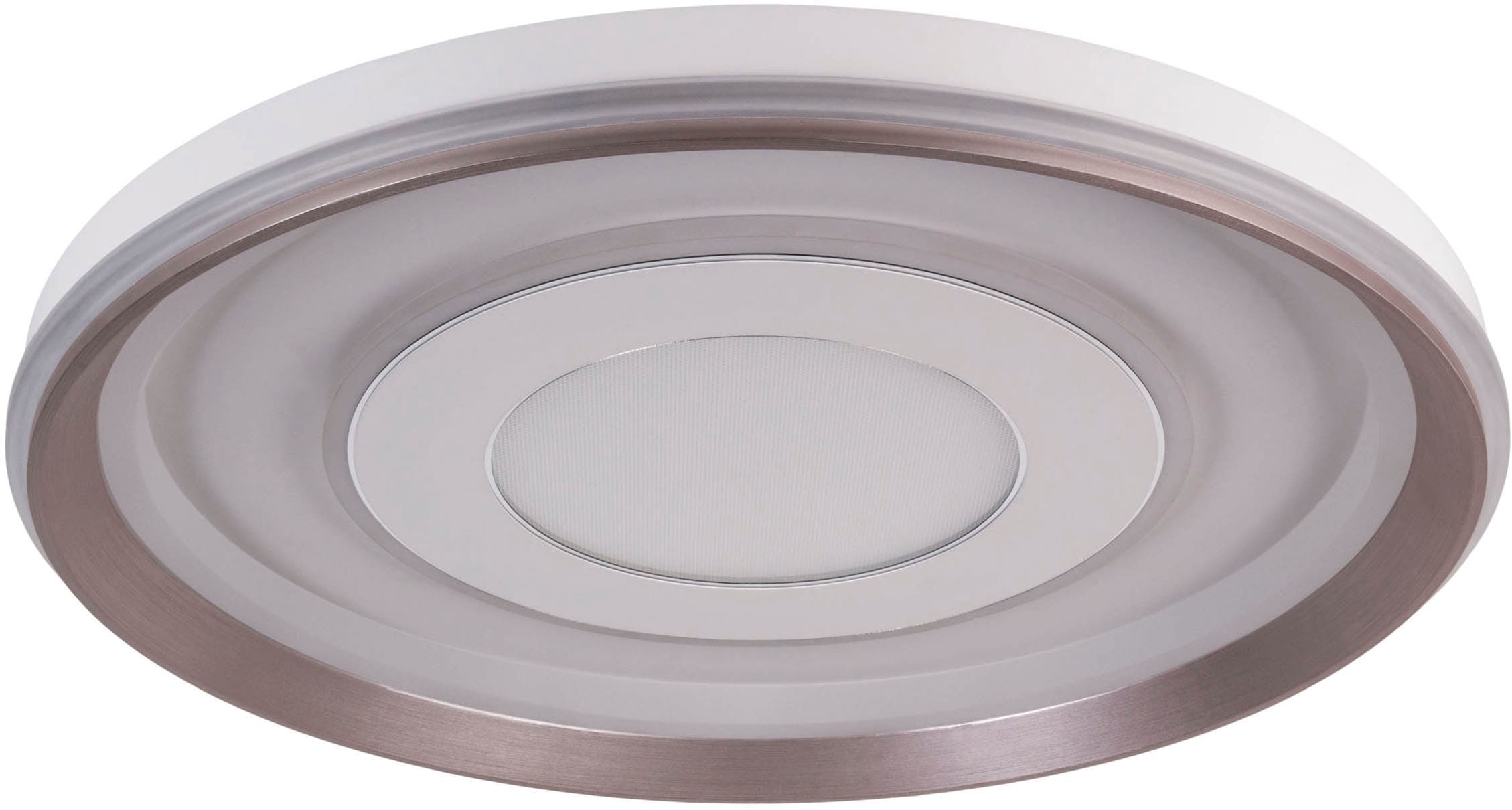 näve LED Deckenleuchte »Doira« LED-Modul 1 Stk. warmweiß - kaltweiß weiß/silber, dimmbar per Fernbedienung (inkl), CCT, Memory, Nachtlicht