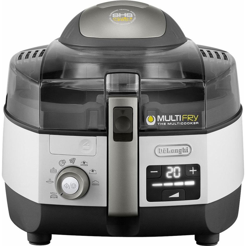 De'Longhi Heißluftfritteuse »MultiFry EXTRA CHEF PLUS FH1396«, 2400 W, Multicooker, auch zum Brotbacken, Fassungsvermögen 1,7 kg