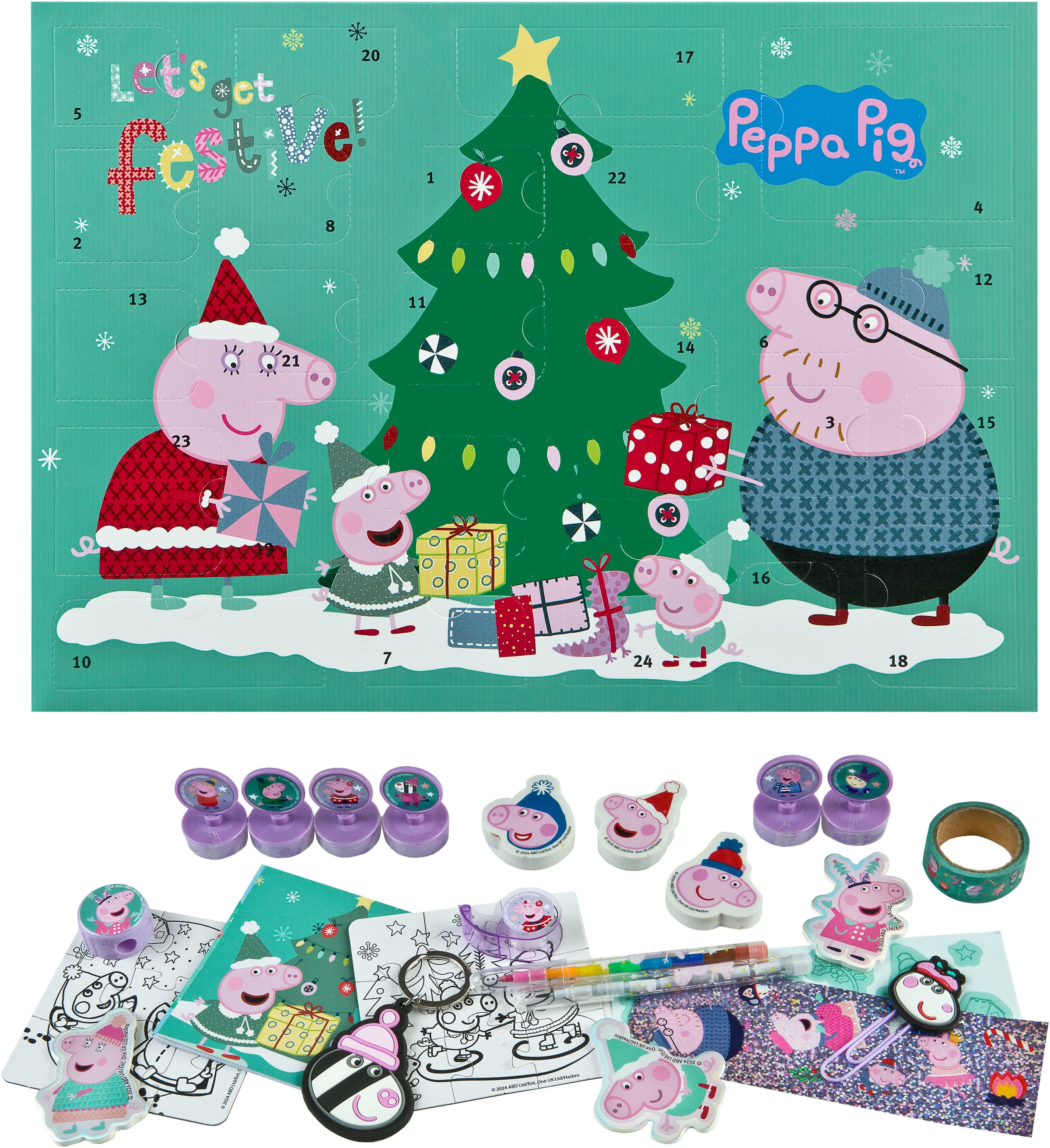 UNDERCOVER Spielzeug-Adventskalender »Peppa Pig«, ab 3 Jahren