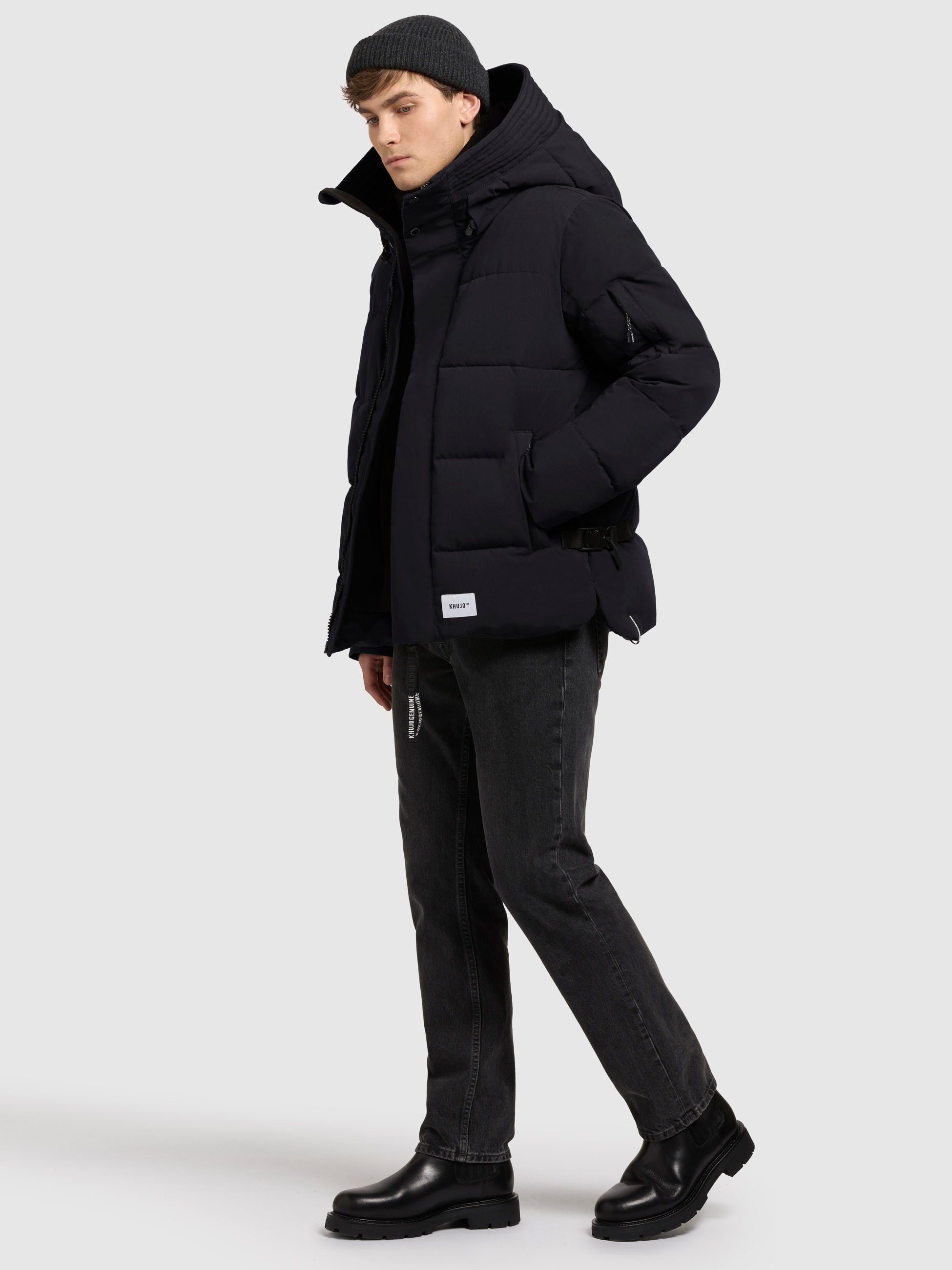 khujo Steppjacke »BARD«, mit Kapuze