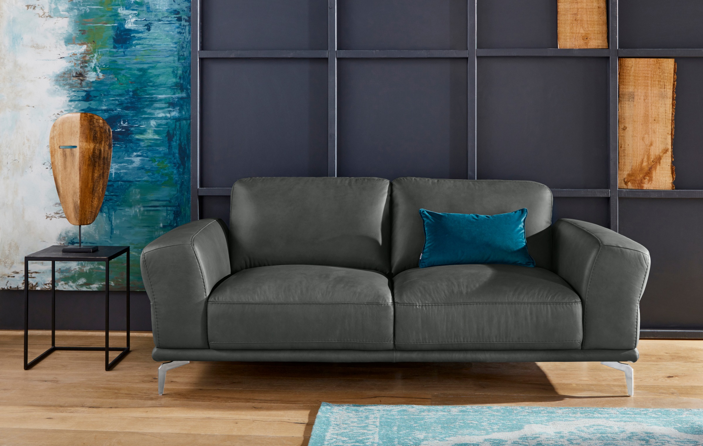 W.SCHILLIG 2-Sitzer »montanaa«, mit Metallfüßen in Chrom glänzend, Breite 192 cm
