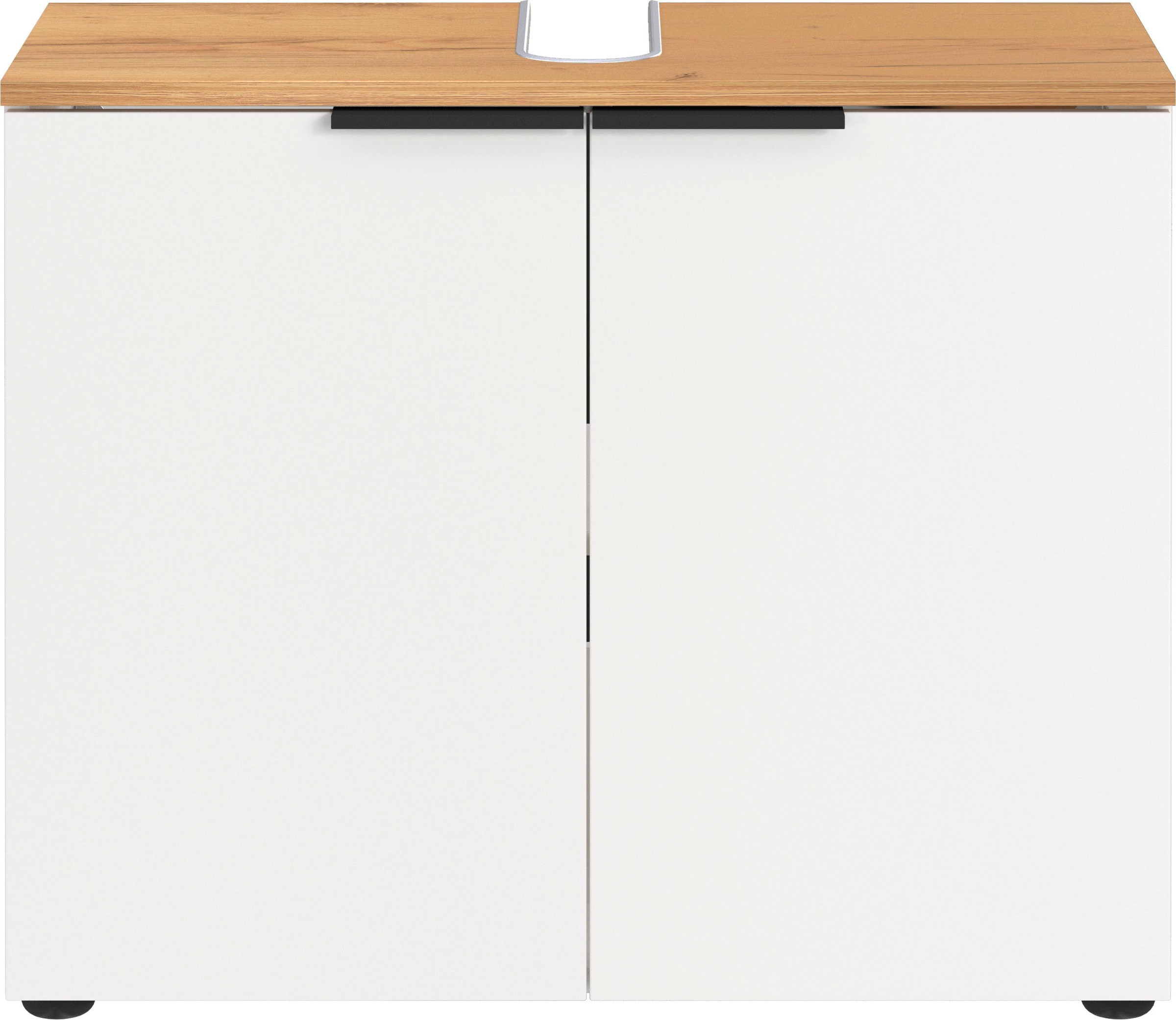 andas Badmöbel-Set »Majtum bestehend aus Waschbeckenunterschrank & Spiegel«, (2 St.), inkl. LED-Beleuchtung, Made in Germany
