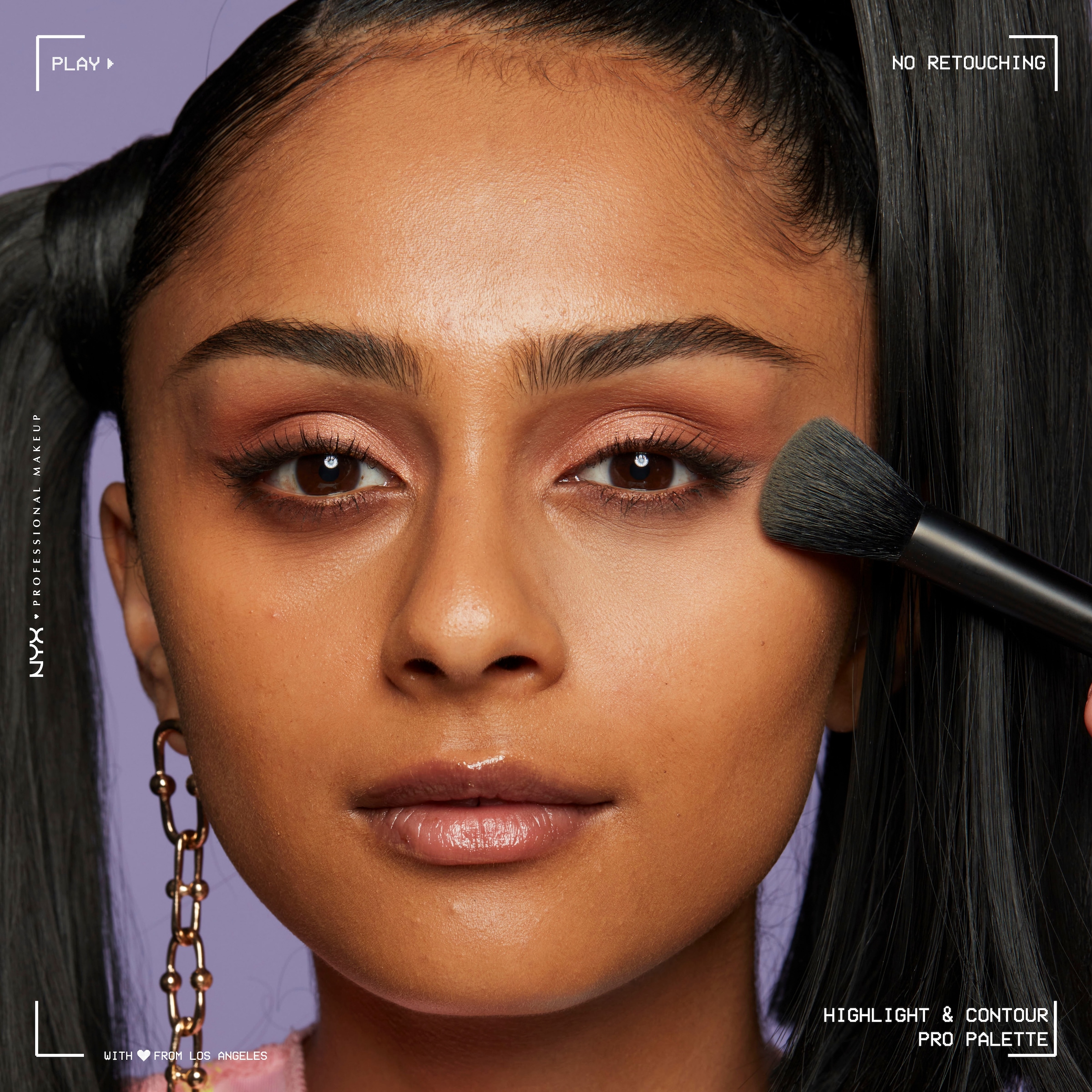 NYX Highlighter »NYX Professional Makeup Highlight & Contour Pro Palette«, mit einfacher Mischbarkeit