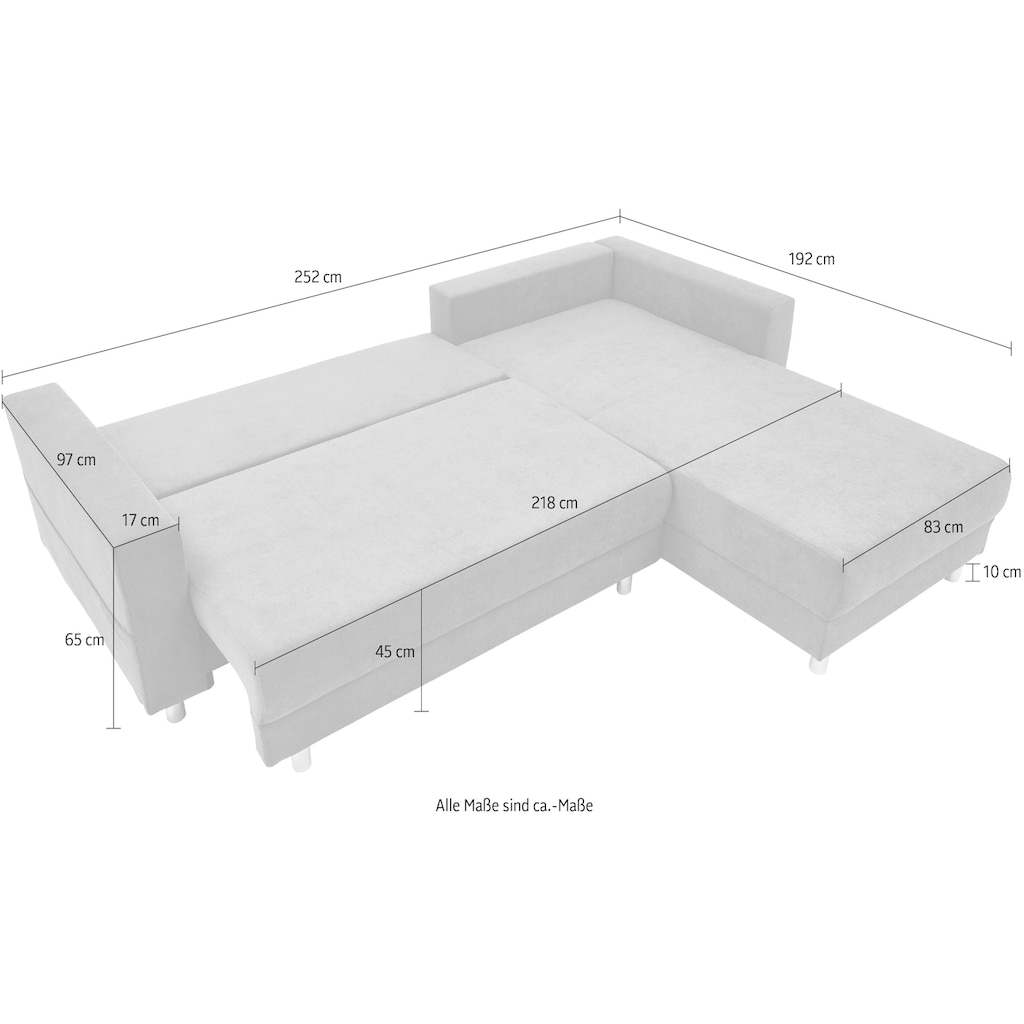 INOSIGN Ecksofa »L-Form«