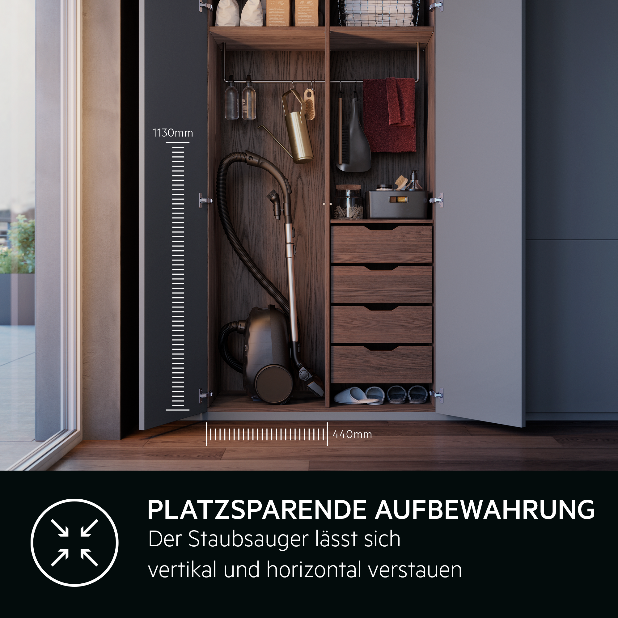 AEG Bodenstaubsauger »HYGIENIC 6000 (AB61H6SW)« 850 W mit Beutel hohe Saugleistung, inkl. Zusatzdüsen, 50 % Recyclingkunststoff