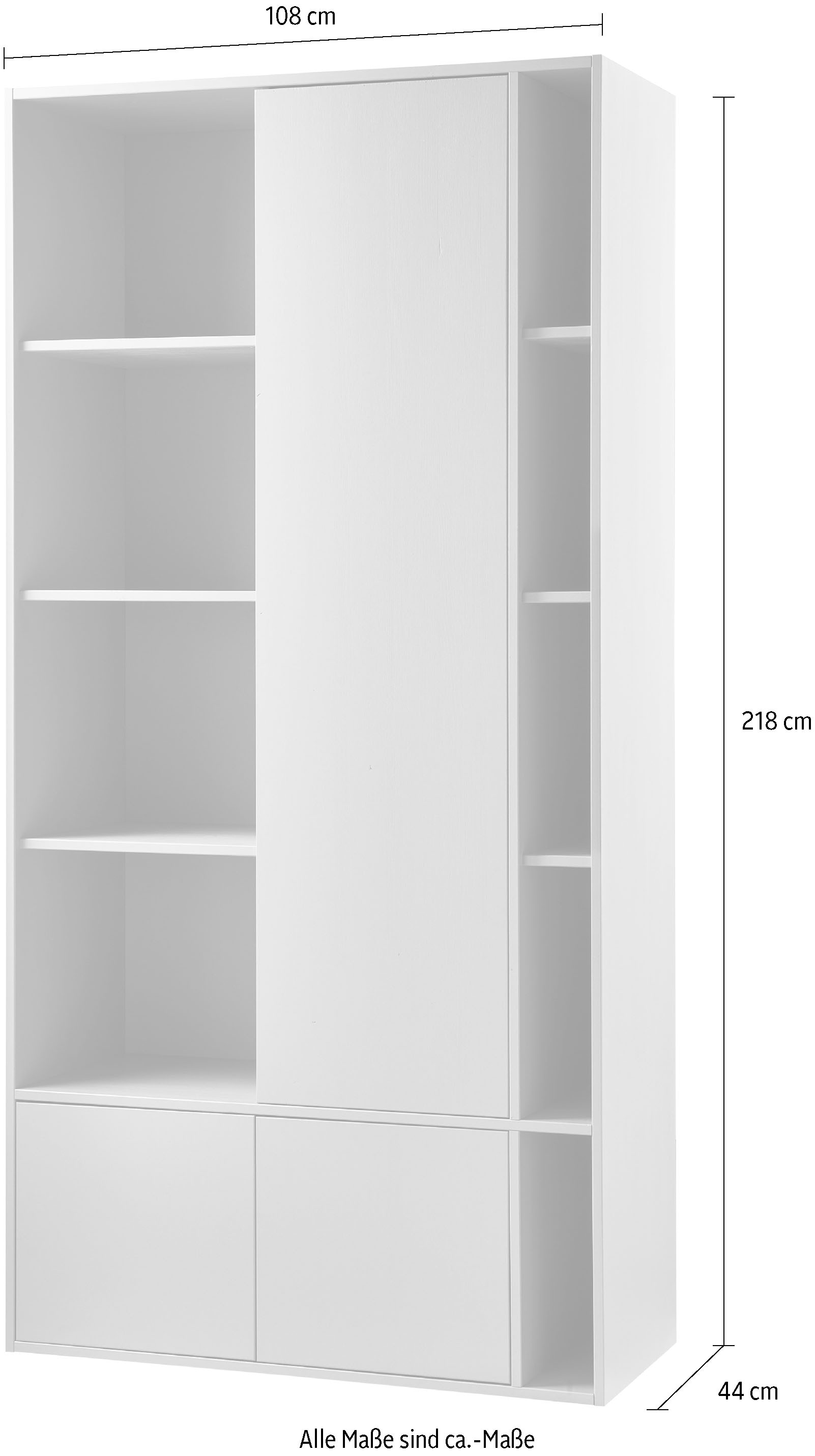 WOOOD Garderobenschrank »vtwonen SETTLE DOWN ABLAGESCHRANK 108CM KIEFER DUST [fsc]« Settle Down Aufbewahrungsschrank, FSC-Kiefer, Push-to-Open