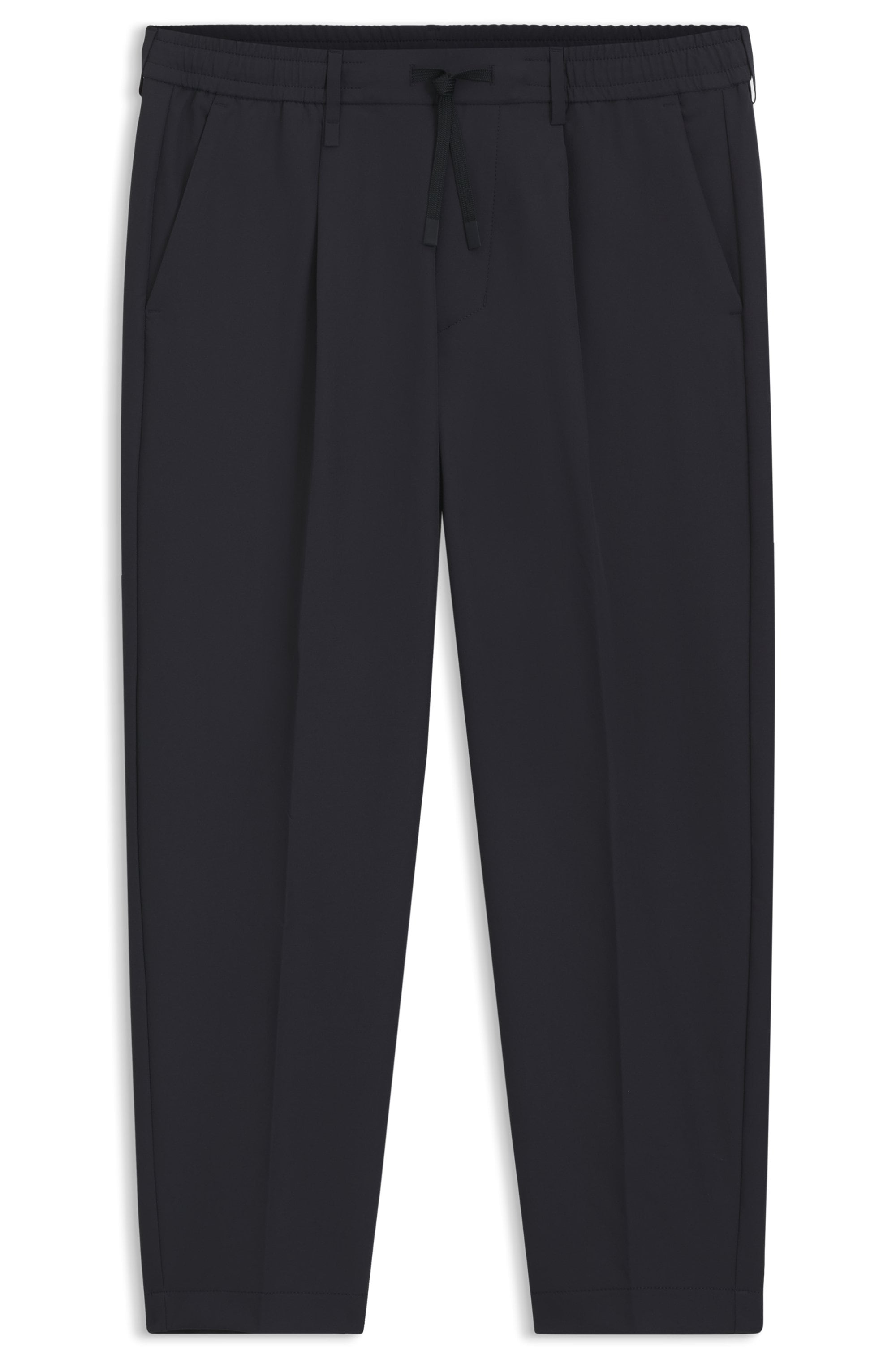 BOSS GREEN Webhose »T Convert-Pleat«  mit Zugbund und Markenlabel Bundfaltenhose Anzughose Stretchhose