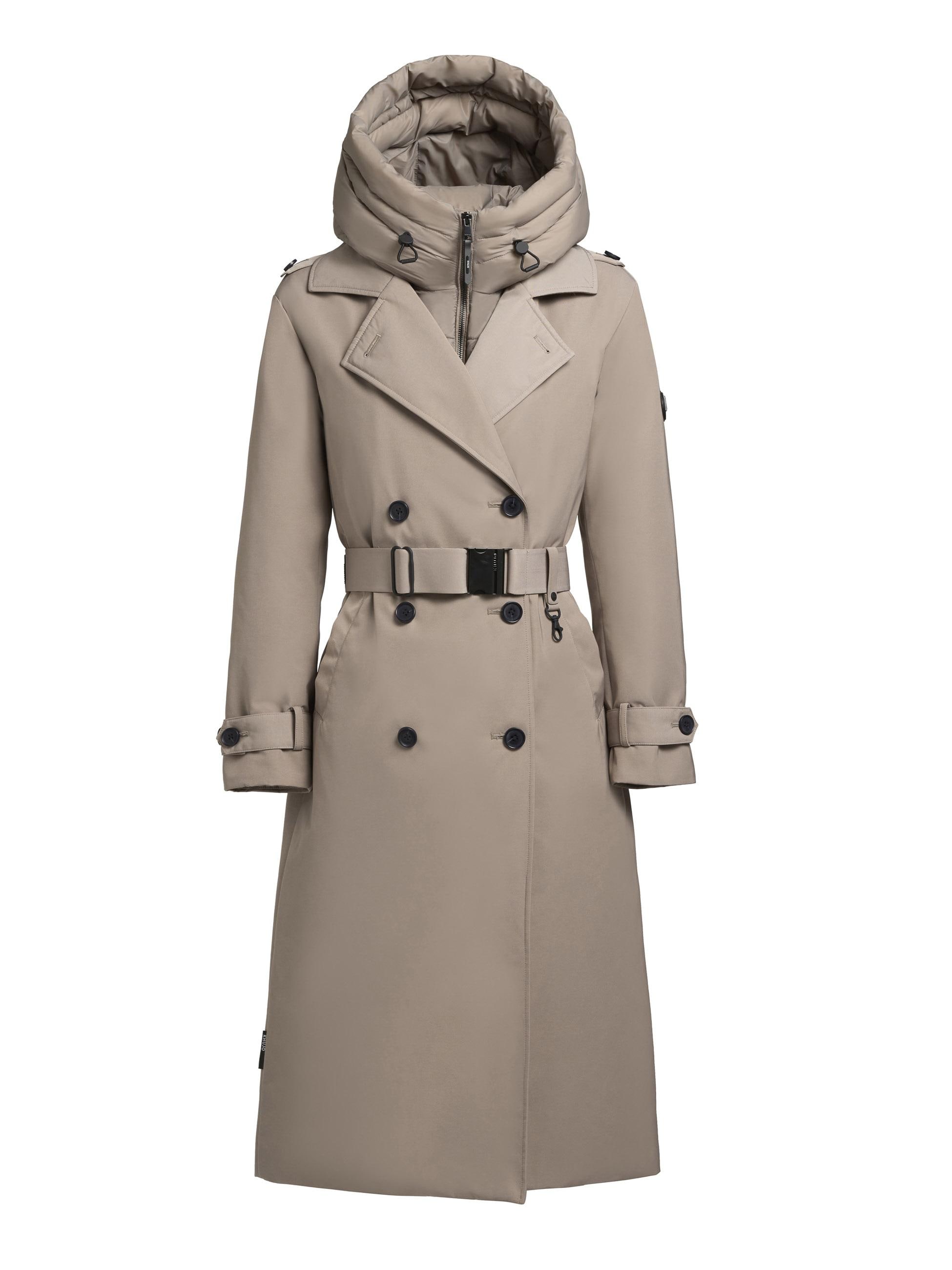 Trenchcoat »Trenchcoat Elena-YM«, Warmer Wintermantel mit doppelter Knopfleiste