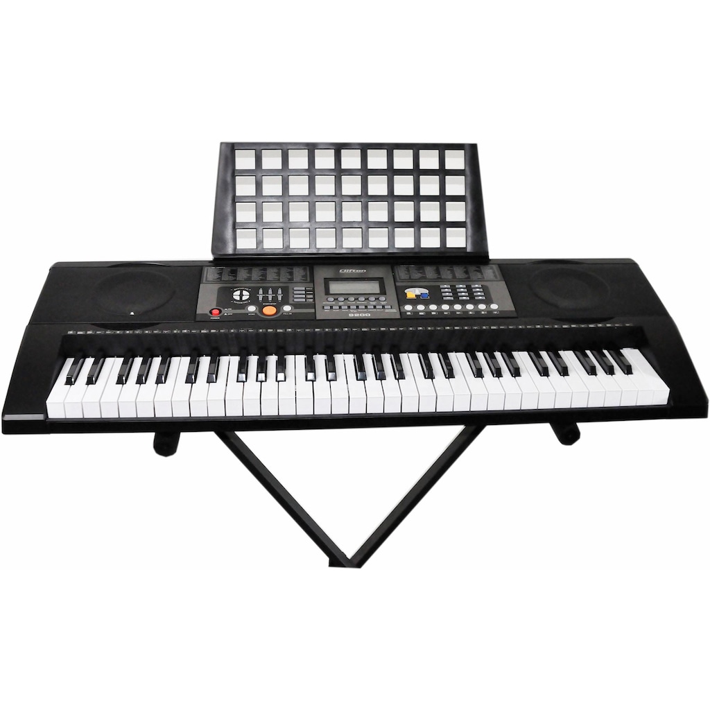 Clifton Home-Keyboard »61-Tasten Keyboard mit LC-Display«, (Set)