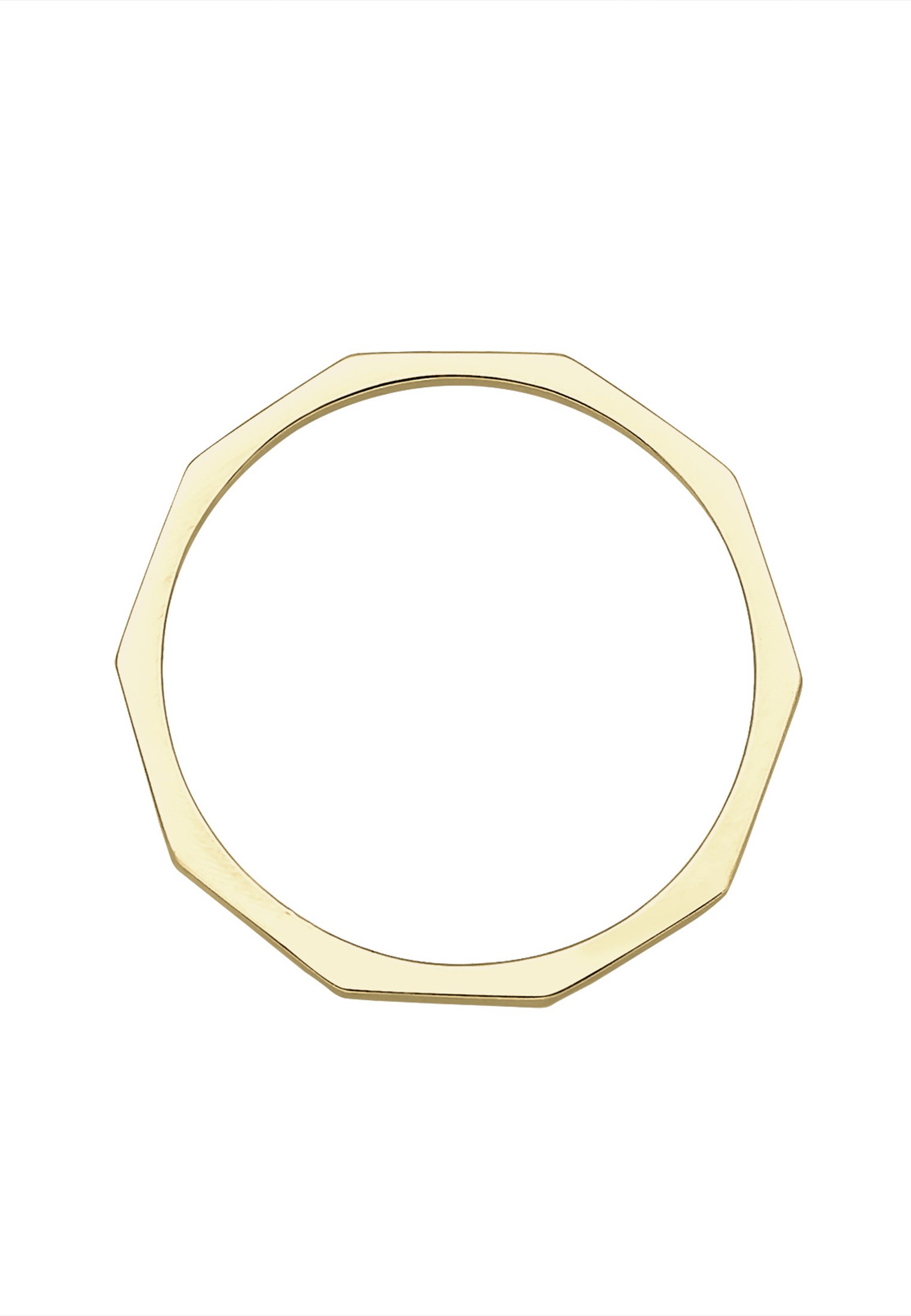 Elli Premium Silberring »Ring Bandring 375 Gelbgold«