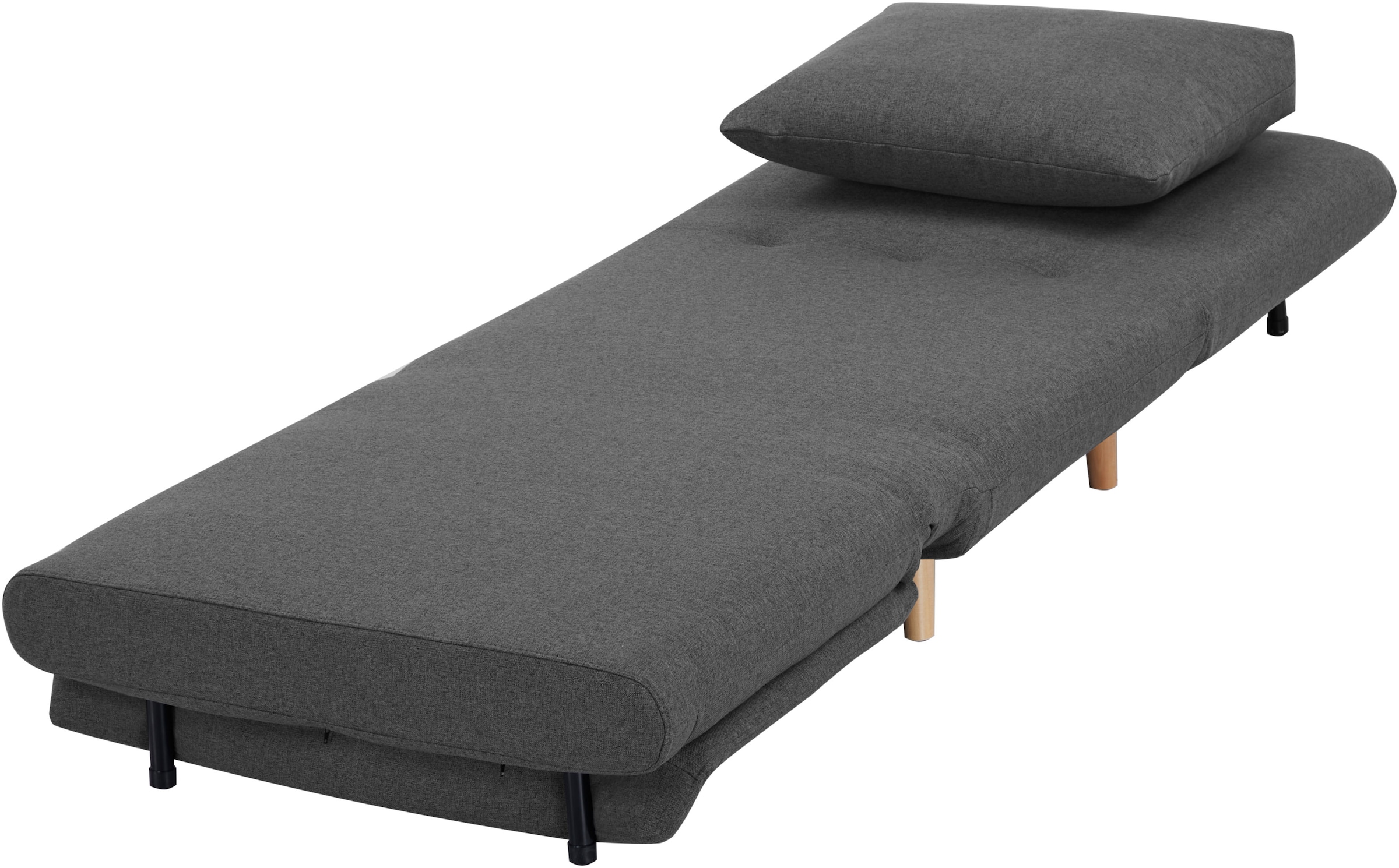 INOSIGN Loungesessel »AINSLEY mit Relax- und Schlaffunktion«, wandelbar zum Gästebett, Schlafsofa im pflegeleichten Webstoff