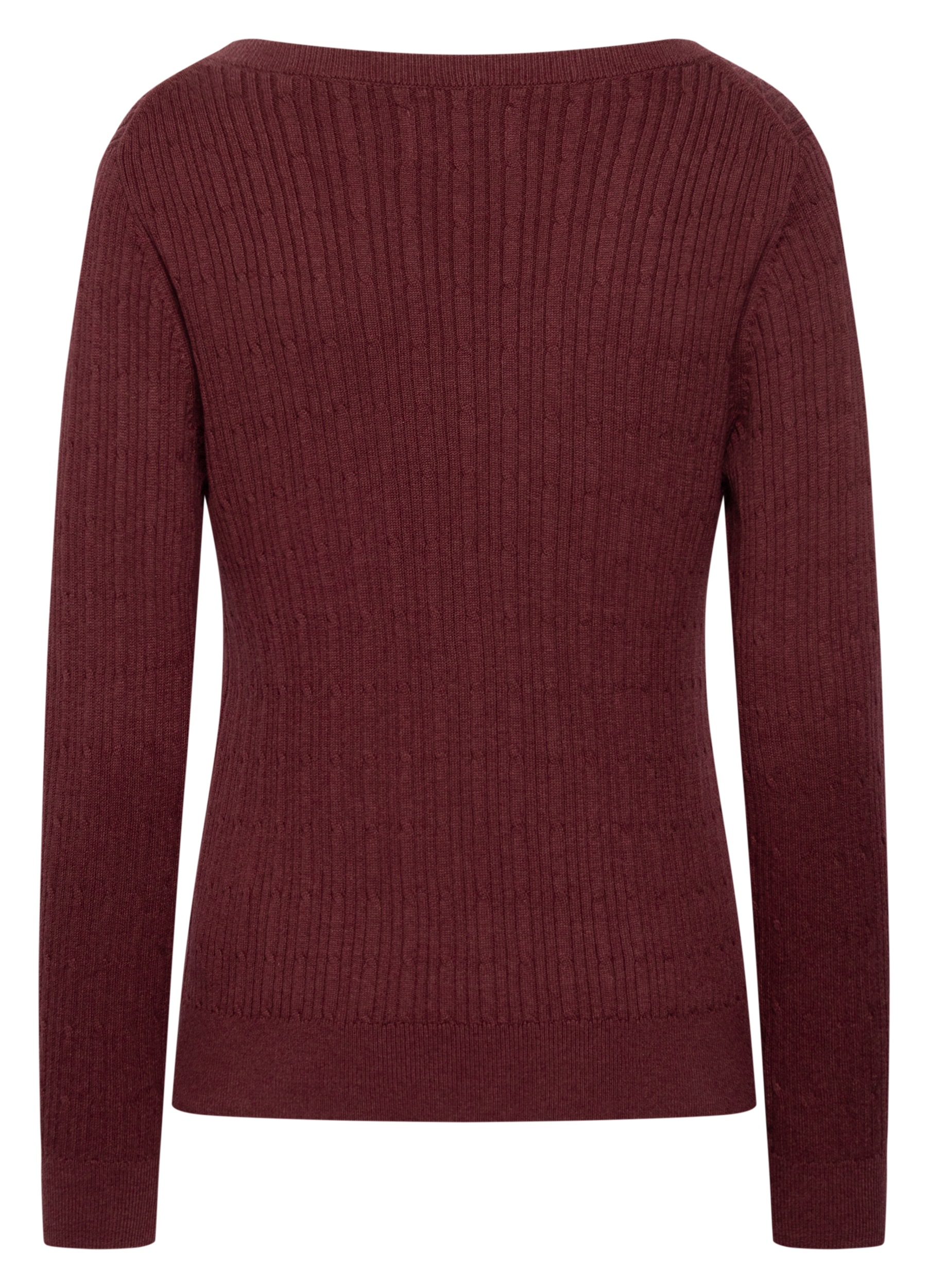 Gant V-Ausschnitt-Pullover »MINI CABLE V-NECK« mit Kaschmiranteil