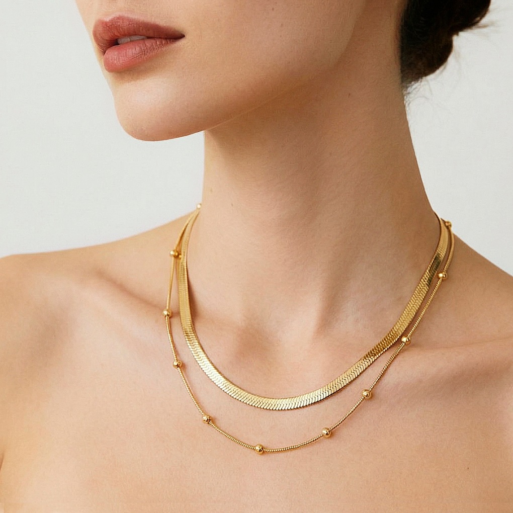 Lotus Edelstahlkette »Urban Woman - Layering«