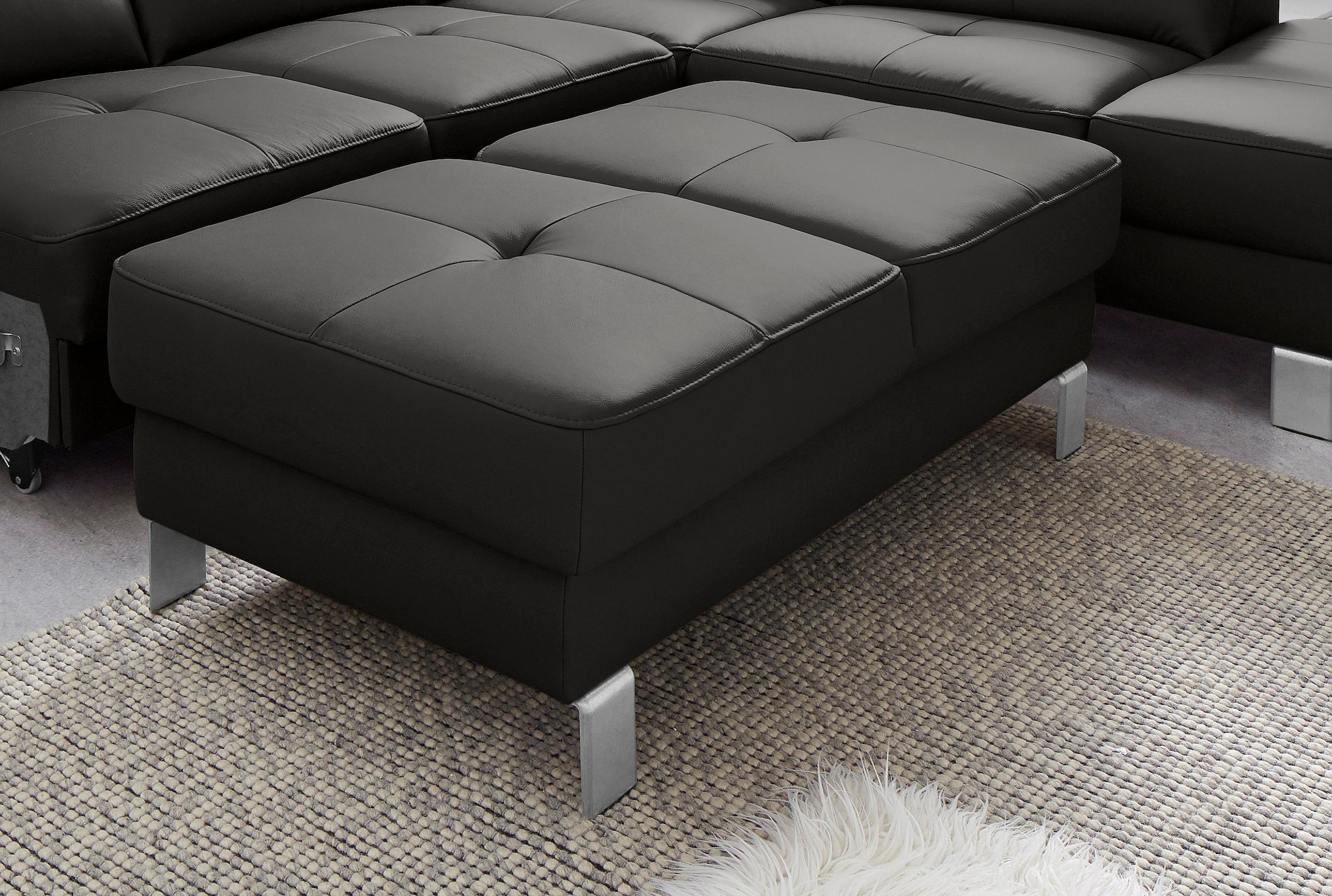 exxpo - sofa fashion Hocker »Mantua 2 Bankhocker, tolle Verarbeitungsdetails, modern und elegant«