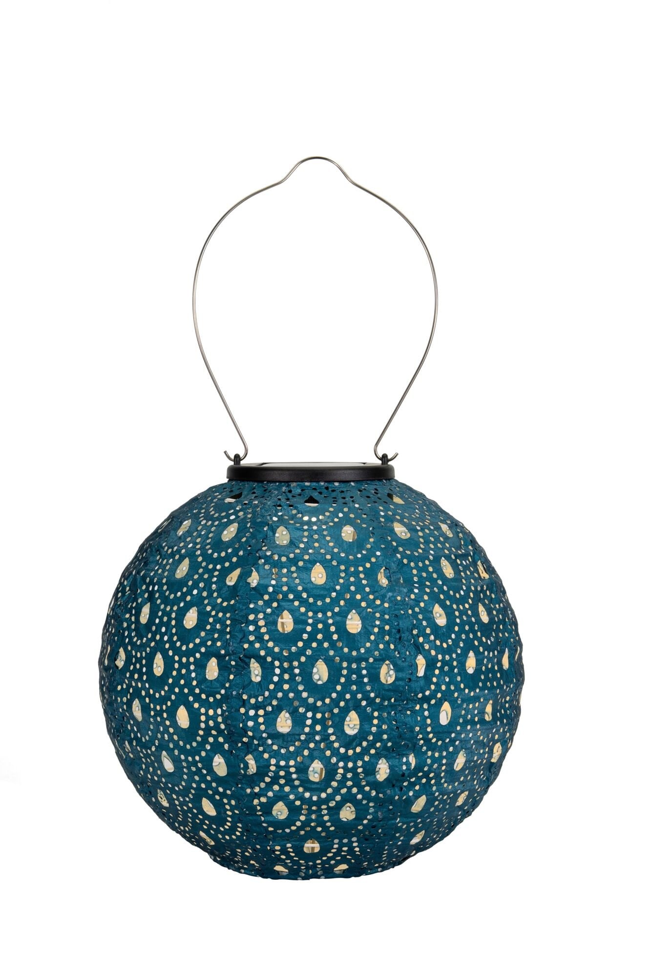 Pauleen LED Solarleuchte »Sunshine Charm Lampion Solar blau Tyvek Vlies«, 1 flammig, Laterne
