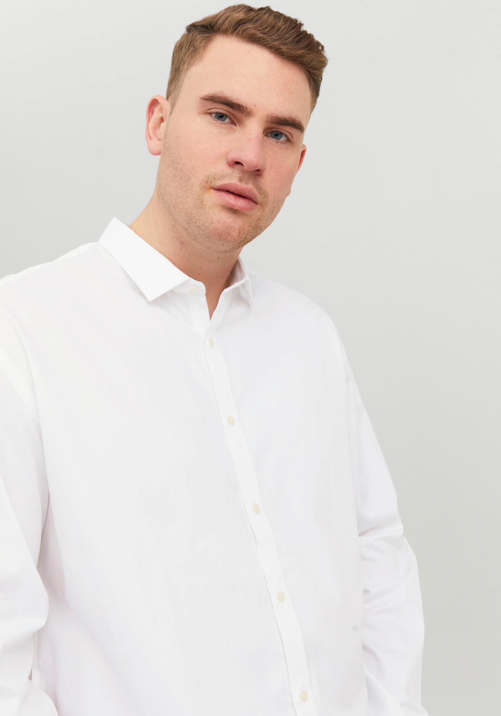 Jack & Jones PlusSize Langarmhemd »JPRBLACARDIFF SHIRT«