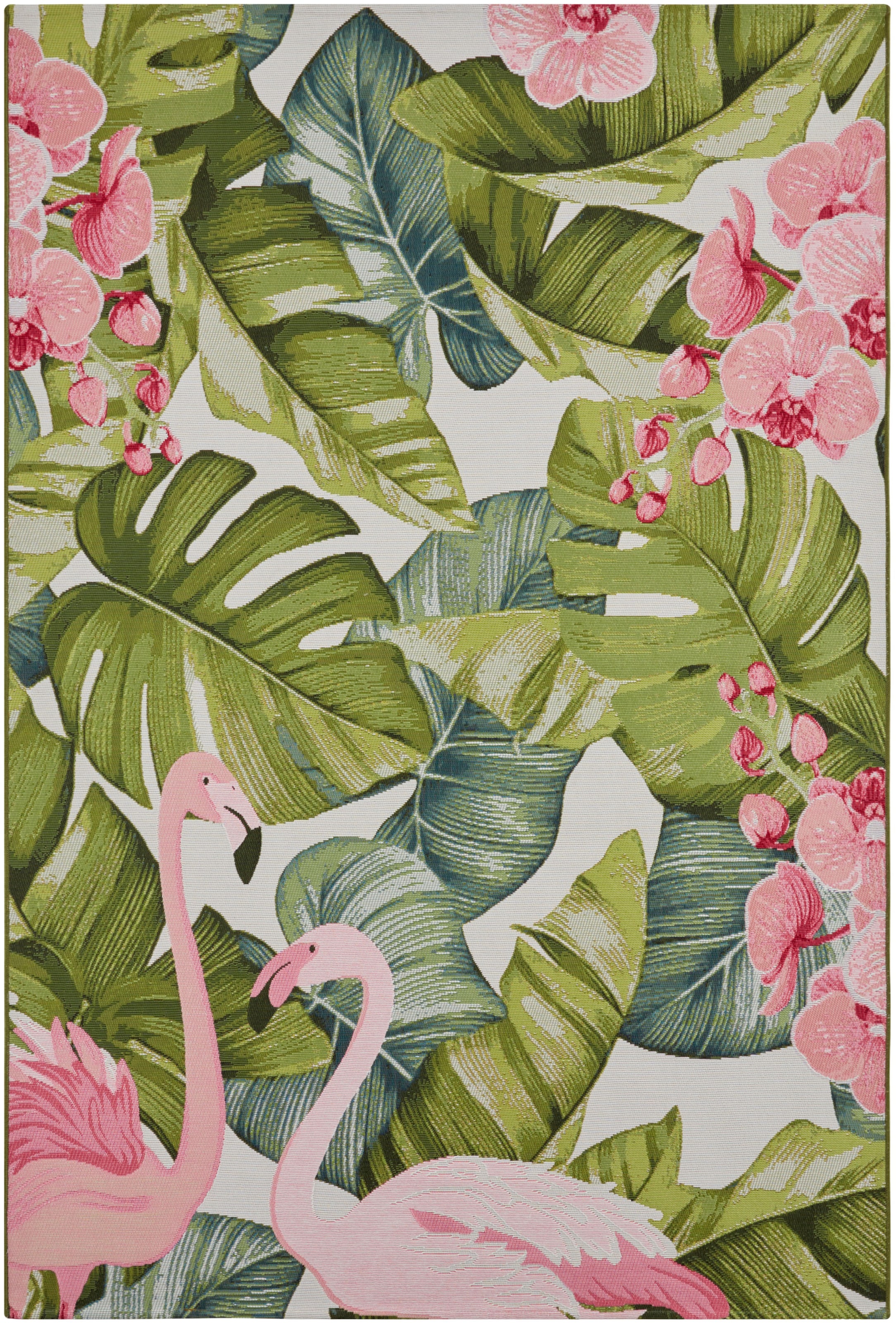 Outdoorteppich »Tropical Flamingo«, rechteckig, 3 mm Höhe, In-& Outdoor, Teppich,...