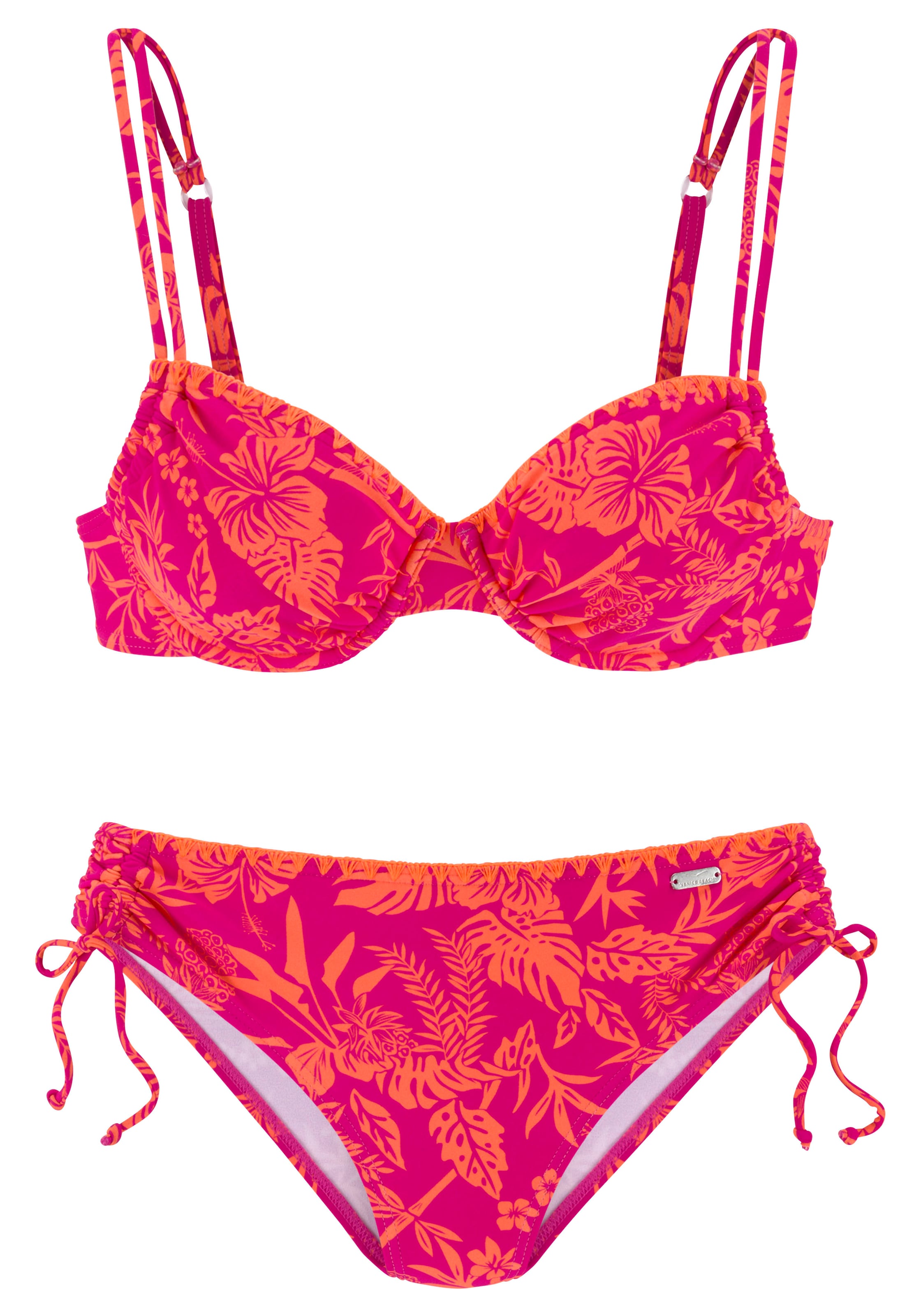 Venice Beach Bügel-Bikini »Kensi«, (Set), seitlich regulierbar mit modernem Print