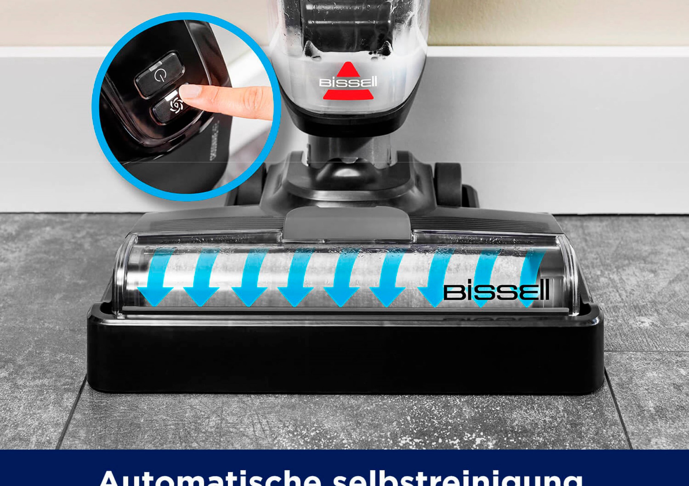 Bissell Nass-Trocken-Sauger »3847N, CrossWave® HF2 Select, leicht, einfach steuerbar«, für Hartböden, Dual-Tank, saugt & wischt gleichzeitig, Selbstreinigung