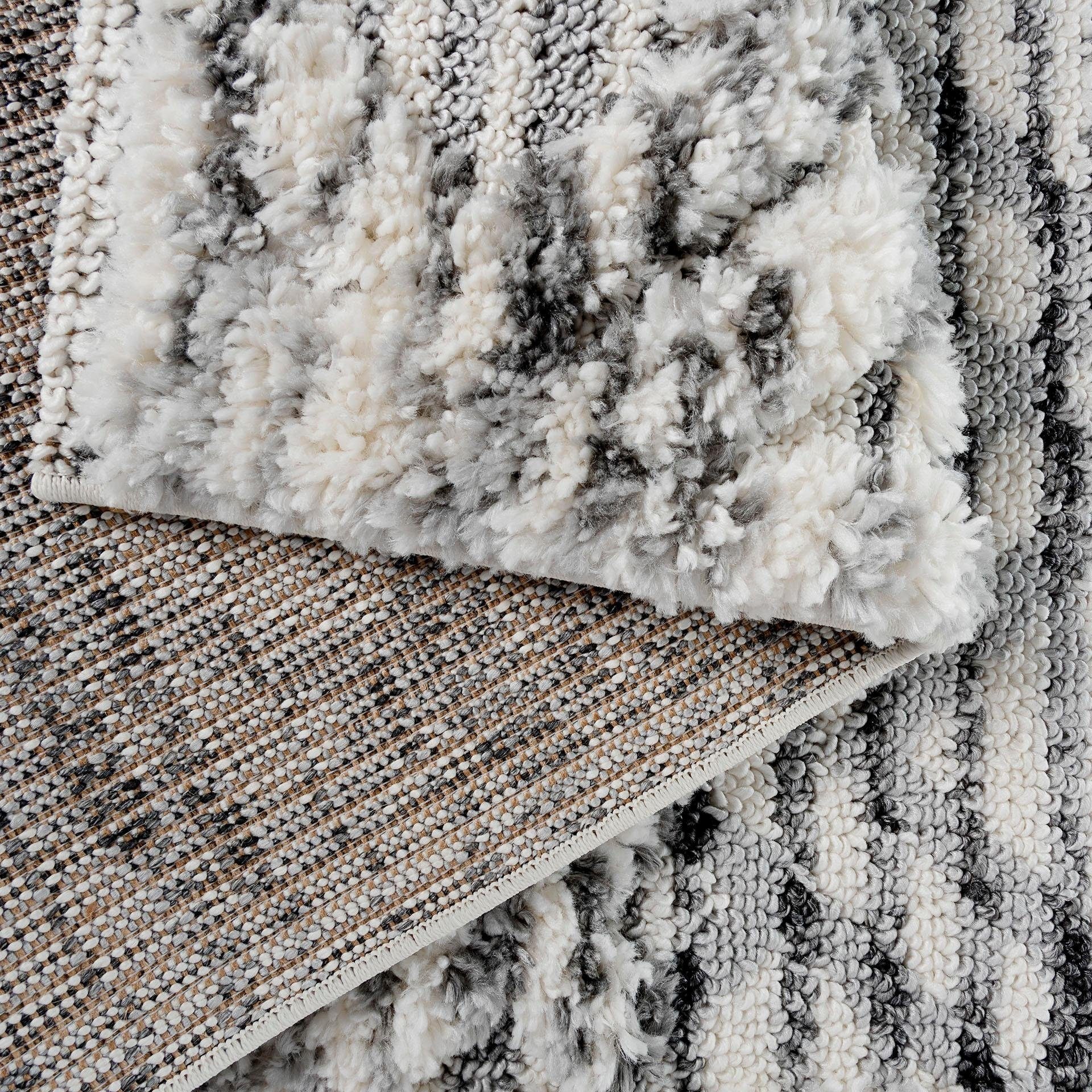 Sehrazat Hochflor-Teppich »Bahama 8816«, rechteckig, 30 mm Höhe, Hoch-Tief-Struktur, Wohnzimmer