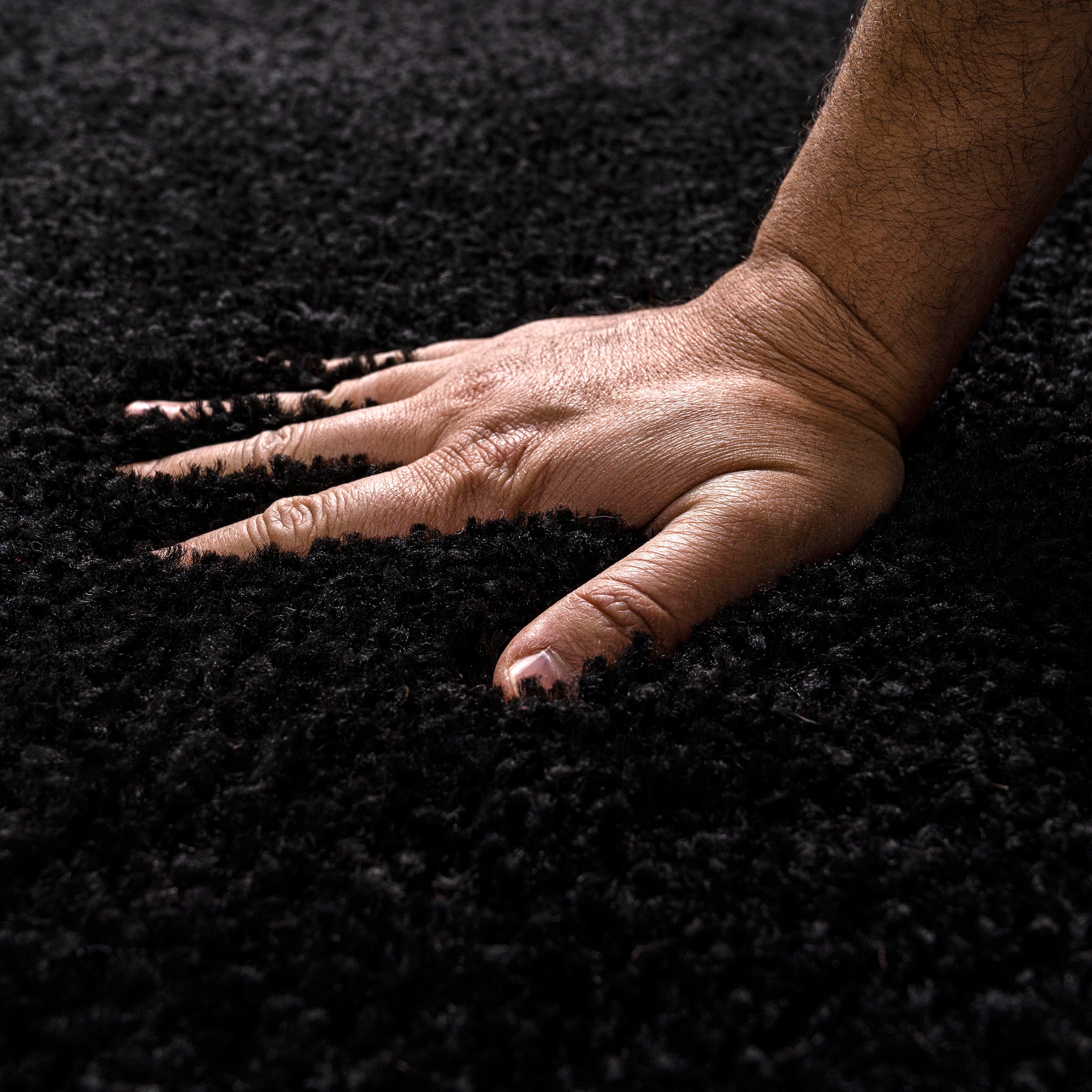 my home Teppich »Shaggy 30« rund 30 mm Höhe Teppich in Uni-Farben, besonders weich und kuschelig