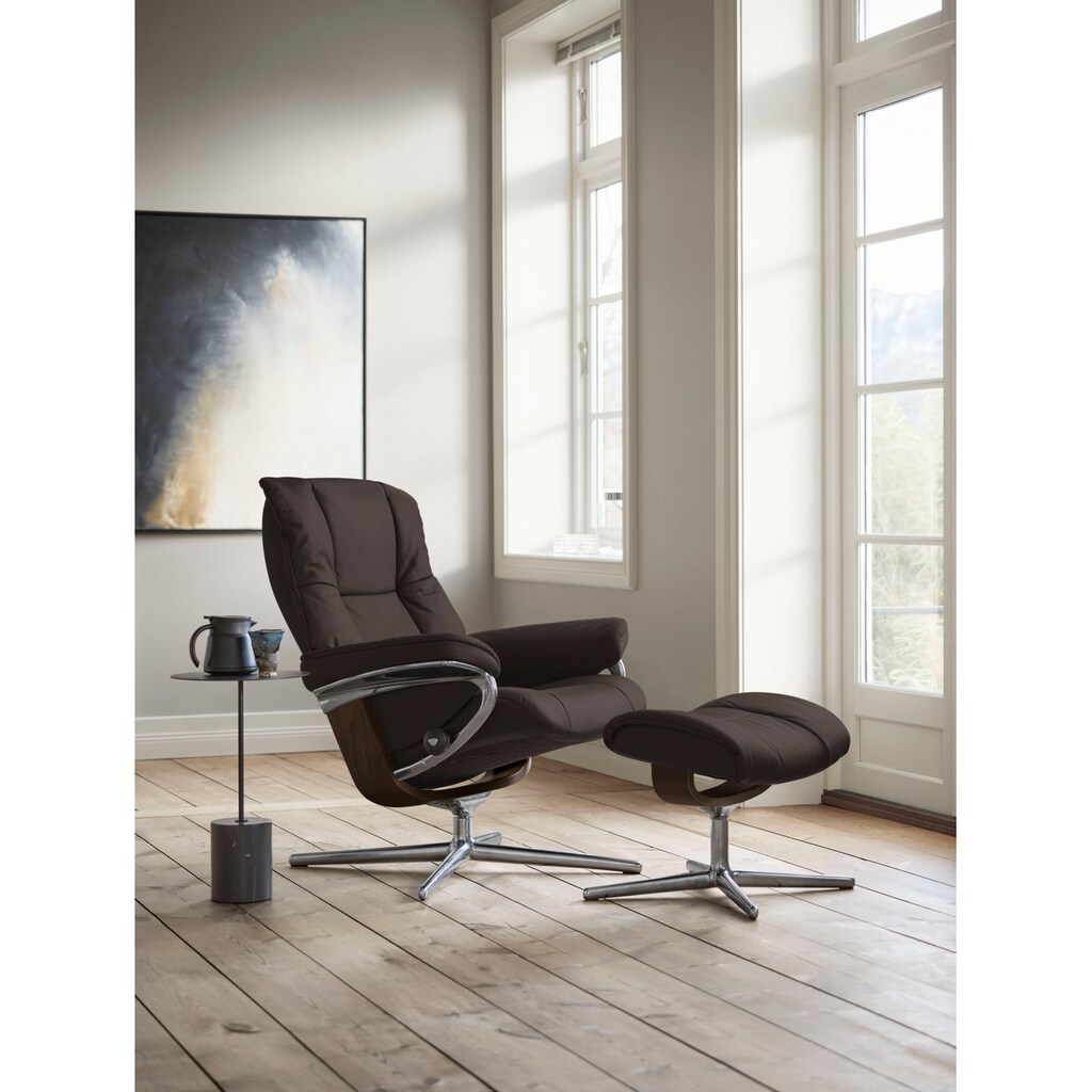 Stressless® Relaxsessel »Mayfair«, mit Cross Base, Größe S, M & L, Holzakzent Braun