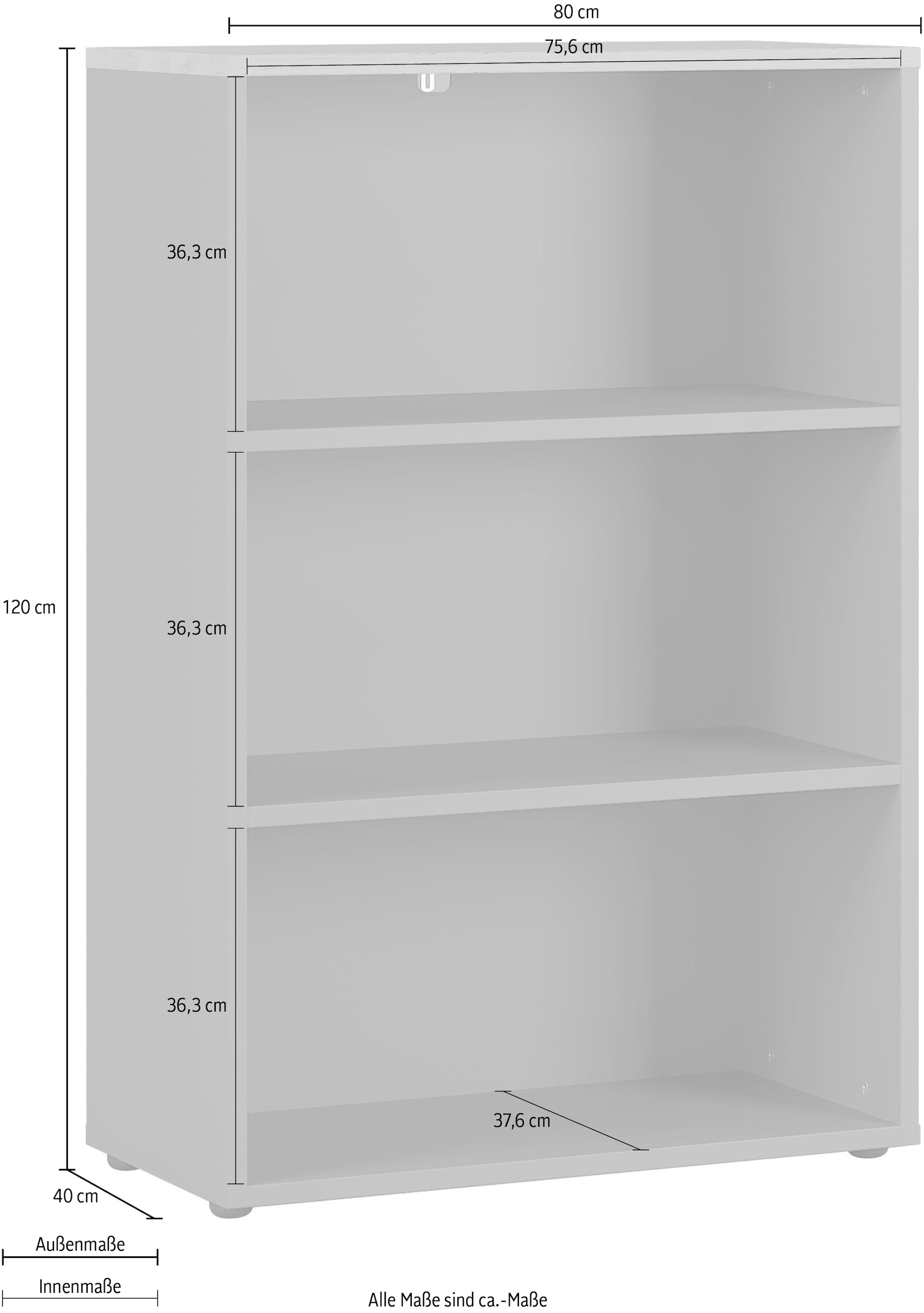 GERMANIA Aktenregal »GW-Agenda Aktenregal«, mit verstellbaren Einlegeböden, Breite 45 oder 80 cm, Made in Germany