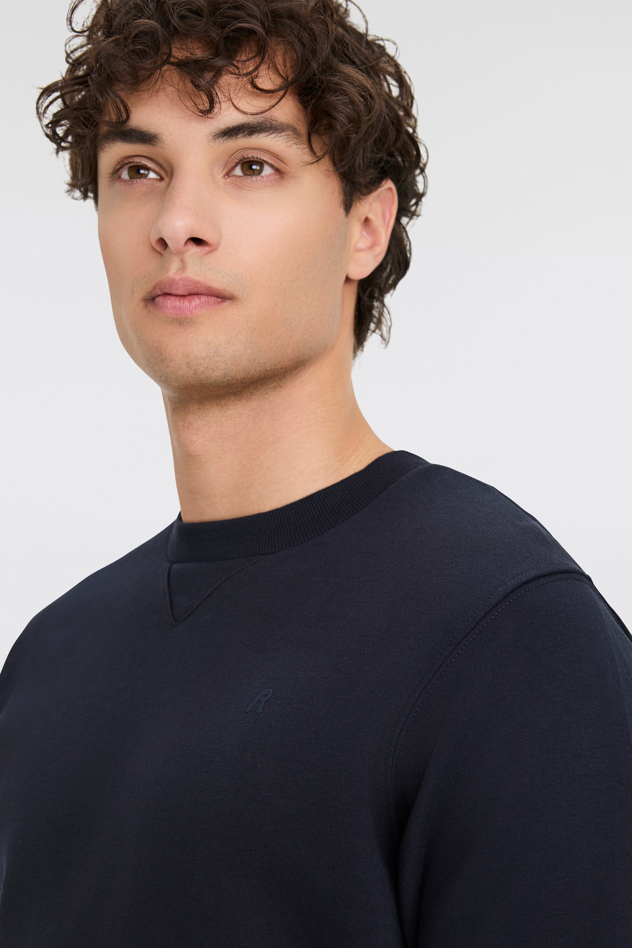 Replay Sweatshirt, mit V-Einsatz am Halsausschnitt