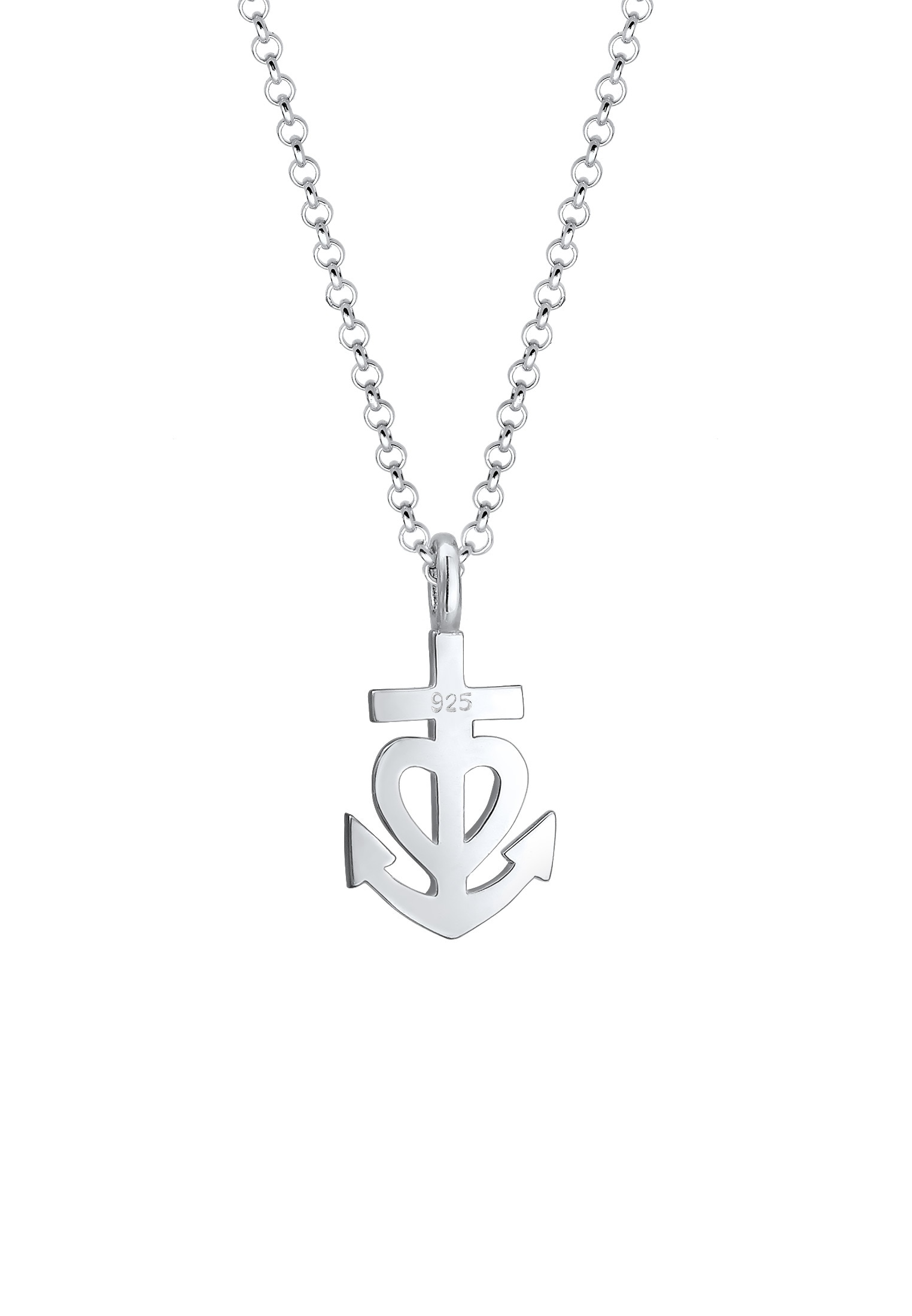Elli Kette mit Anhänger »Halskette Anker Herz Kreuz 925 Sterling Silber«