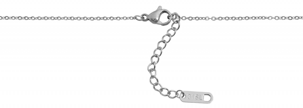 Adelia´s Kette mit Anhänger »Adelia's Unisex Edelstahl Halskette mit Anhänger 43 cm + 5.0 cm«