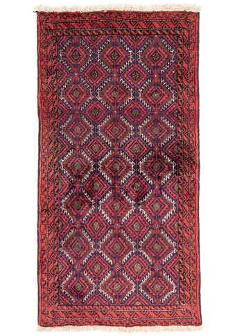 morgenland Hochflor-Läufer »Belutsch Durchgemustert Rosso 176 x 89 cm«, rechteckig,... kaufen
