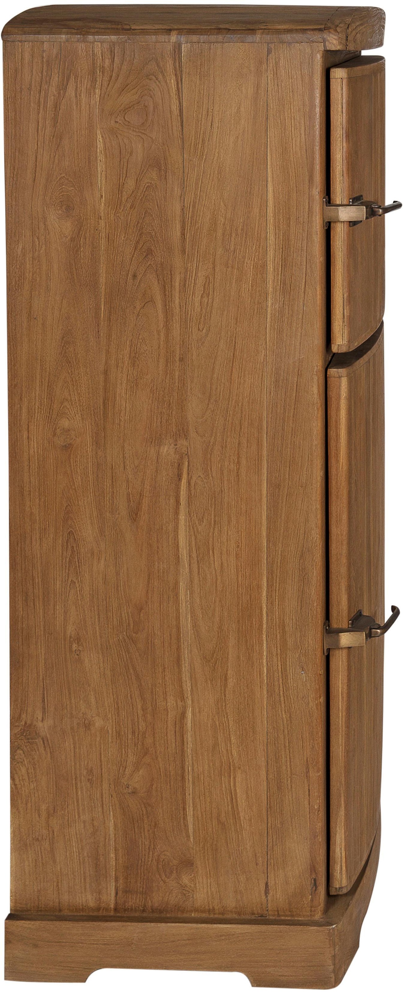 SIT Barschrank »Seadrift«, recyceltes Teak-Altholz in Kühlschrankoptik, Breite 154 cm, Vintage