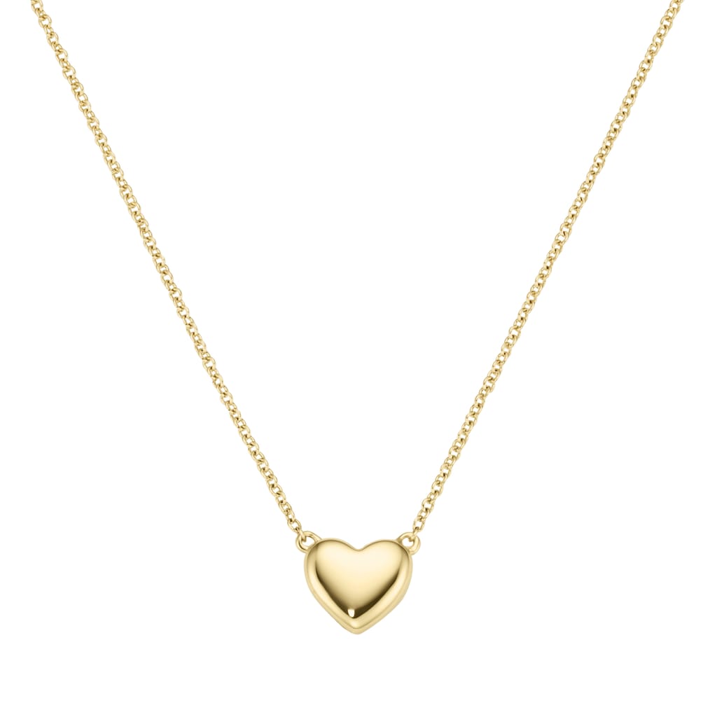 Luigi Merano Goldkette »Collier mit einem kleinen Herz, bombiert, Gold 375«