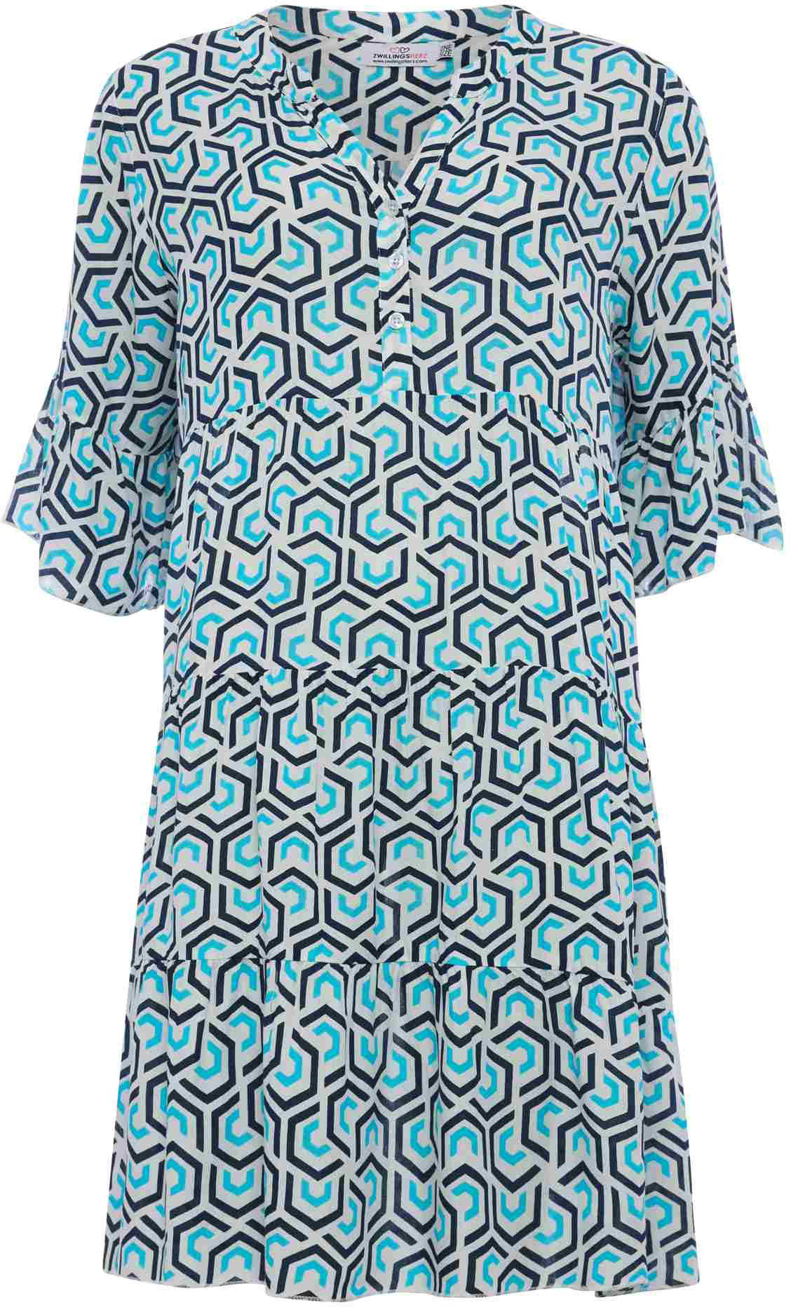 Comma A-Linien-Kleid, mit sommerlichen bei ♕ Motiven