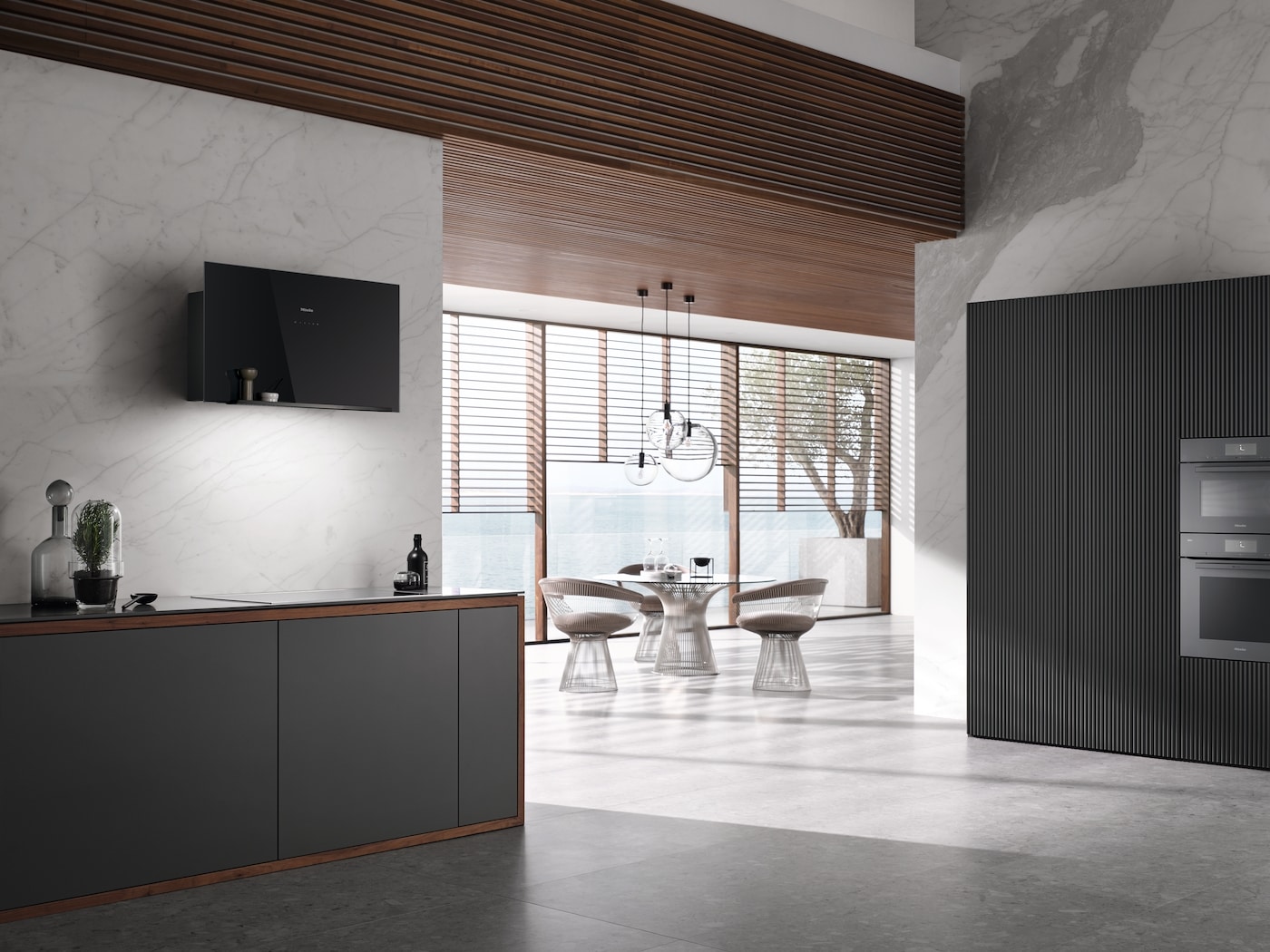 Miele Wandhaube »DA 9092 W Screen Obsidianschwarz«