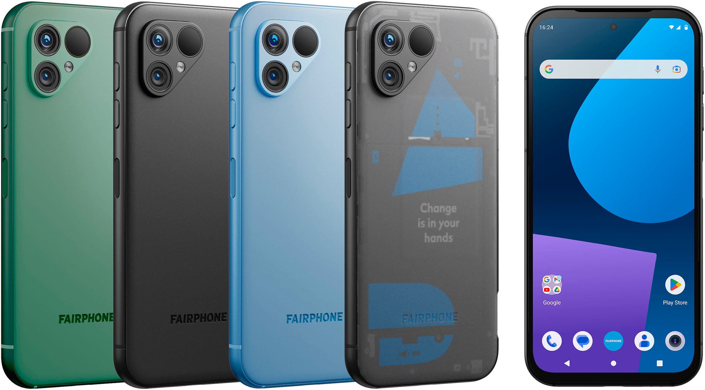 Fairphone Smartphone »5 128GB«, Grün, 128 GB Speicherplatz