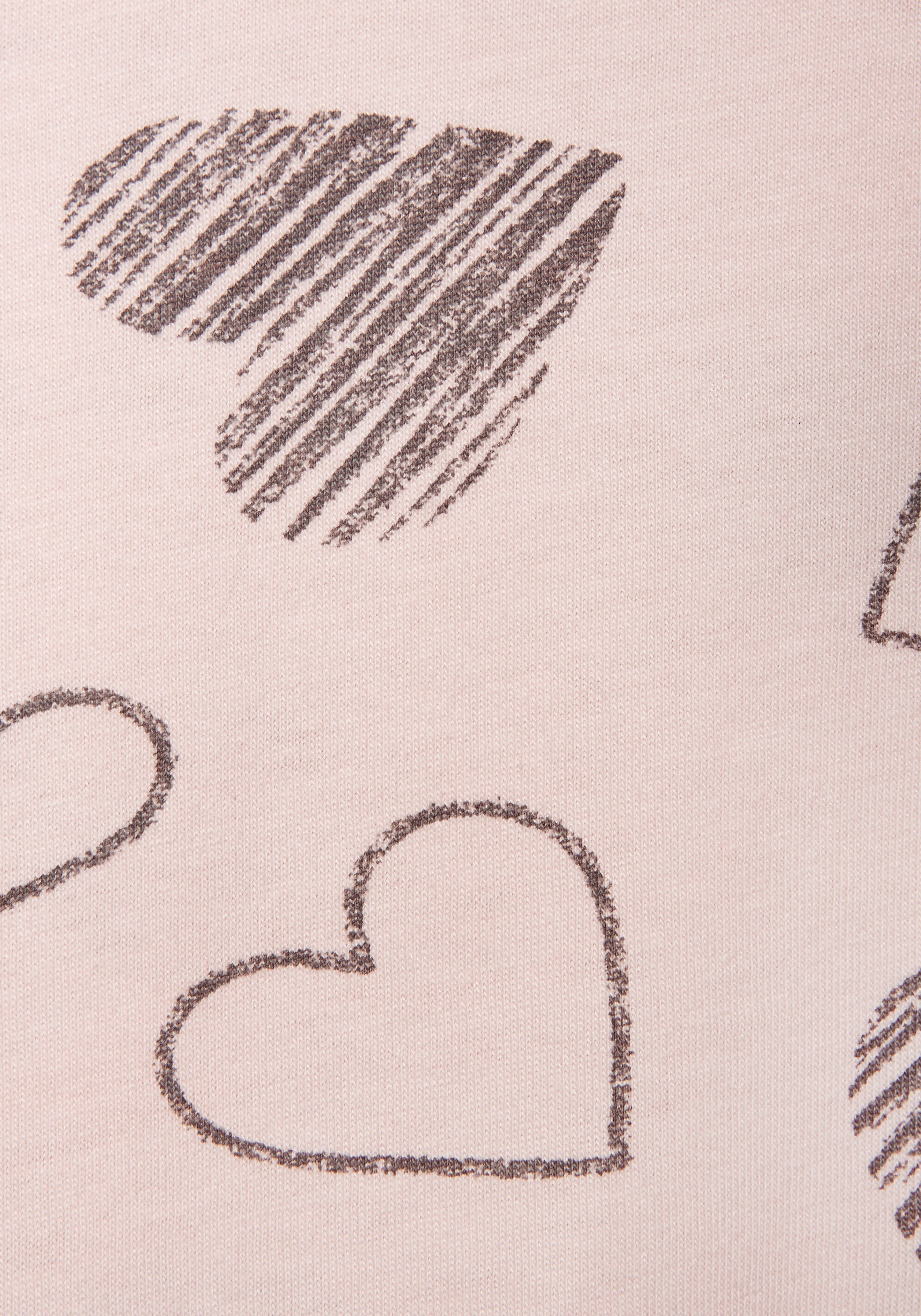 Vivance Dreams Nachthemd, (2 Stück), mit süßem Herzprint