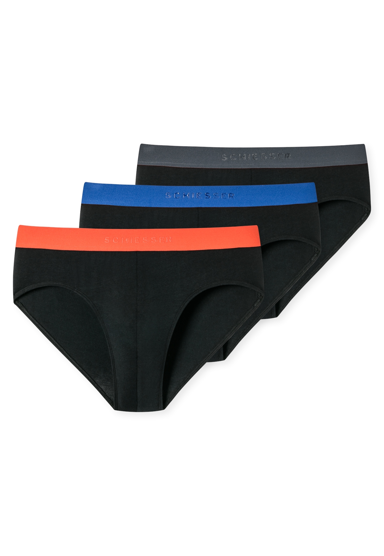Schiesser Rioslip »95/5 Multipacks«, (3er Pack), mit sportlichem Logo-Webgummibund