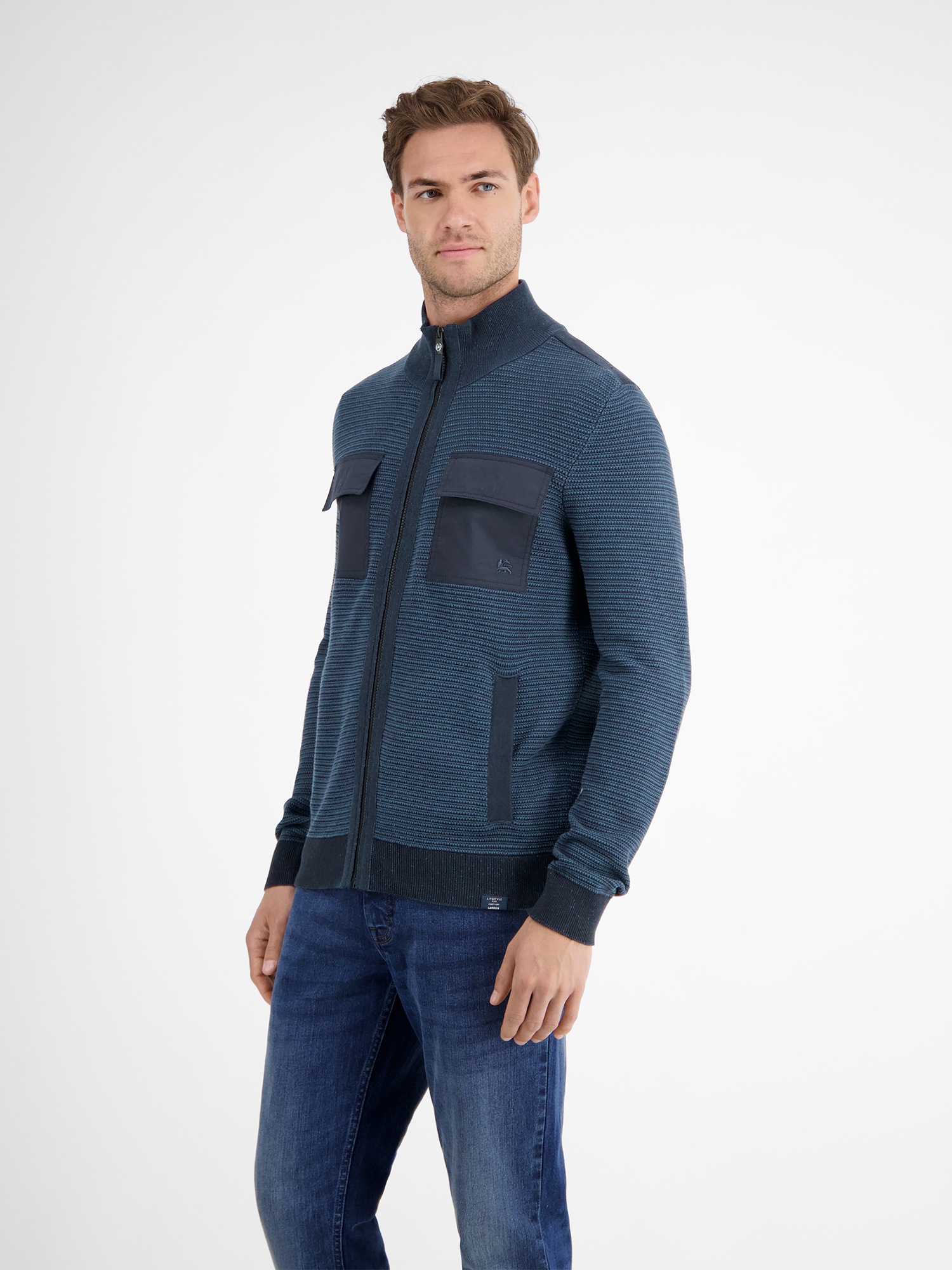 LERROS Strickjacke »LERROS Sportive Strickjacke für Herren«