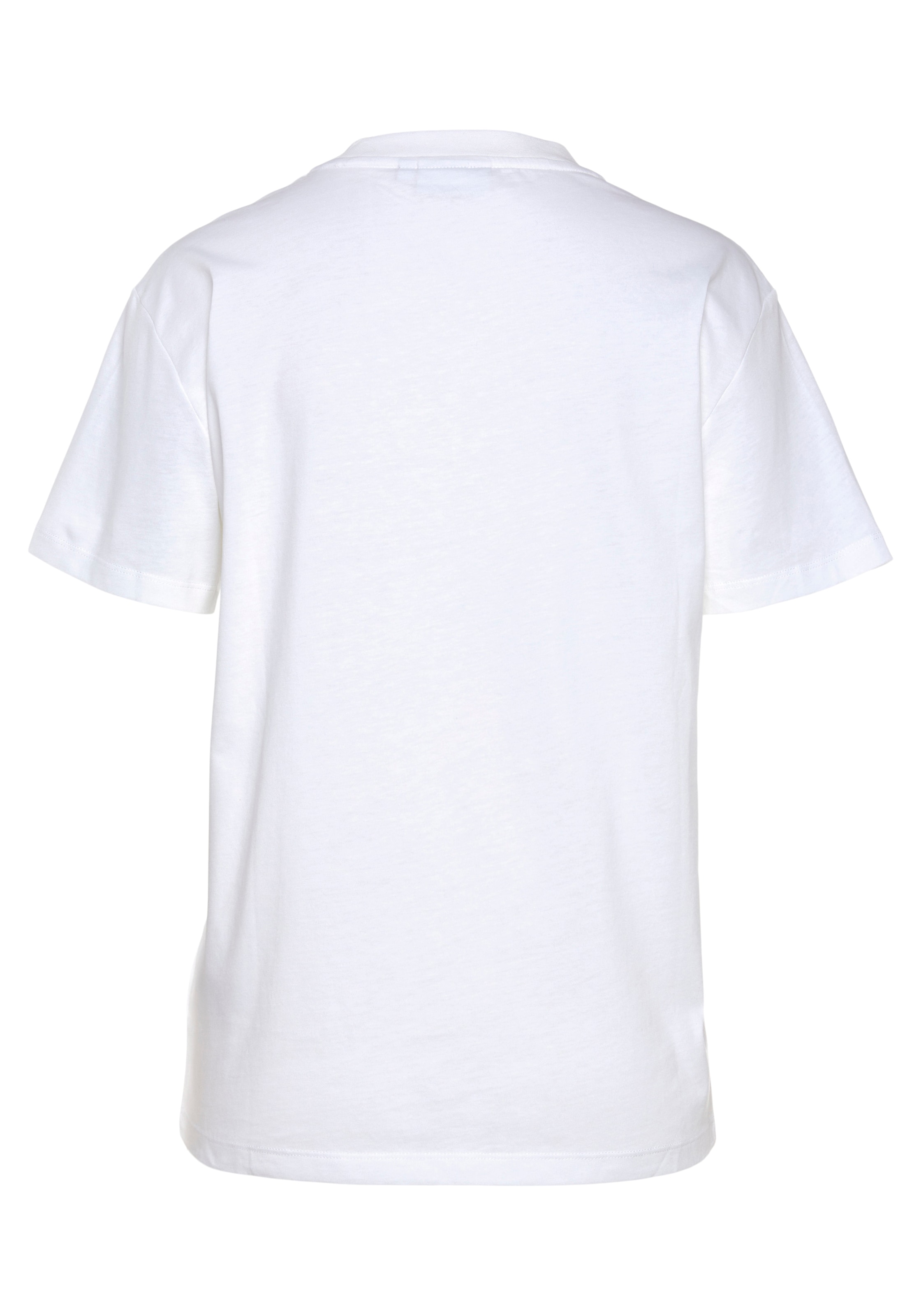 Calvin Klein Brust T-Shirt mit T-SHIRT«, LOGO METALLIC Klein der auf bei Calvin ♕ »HERO Print
