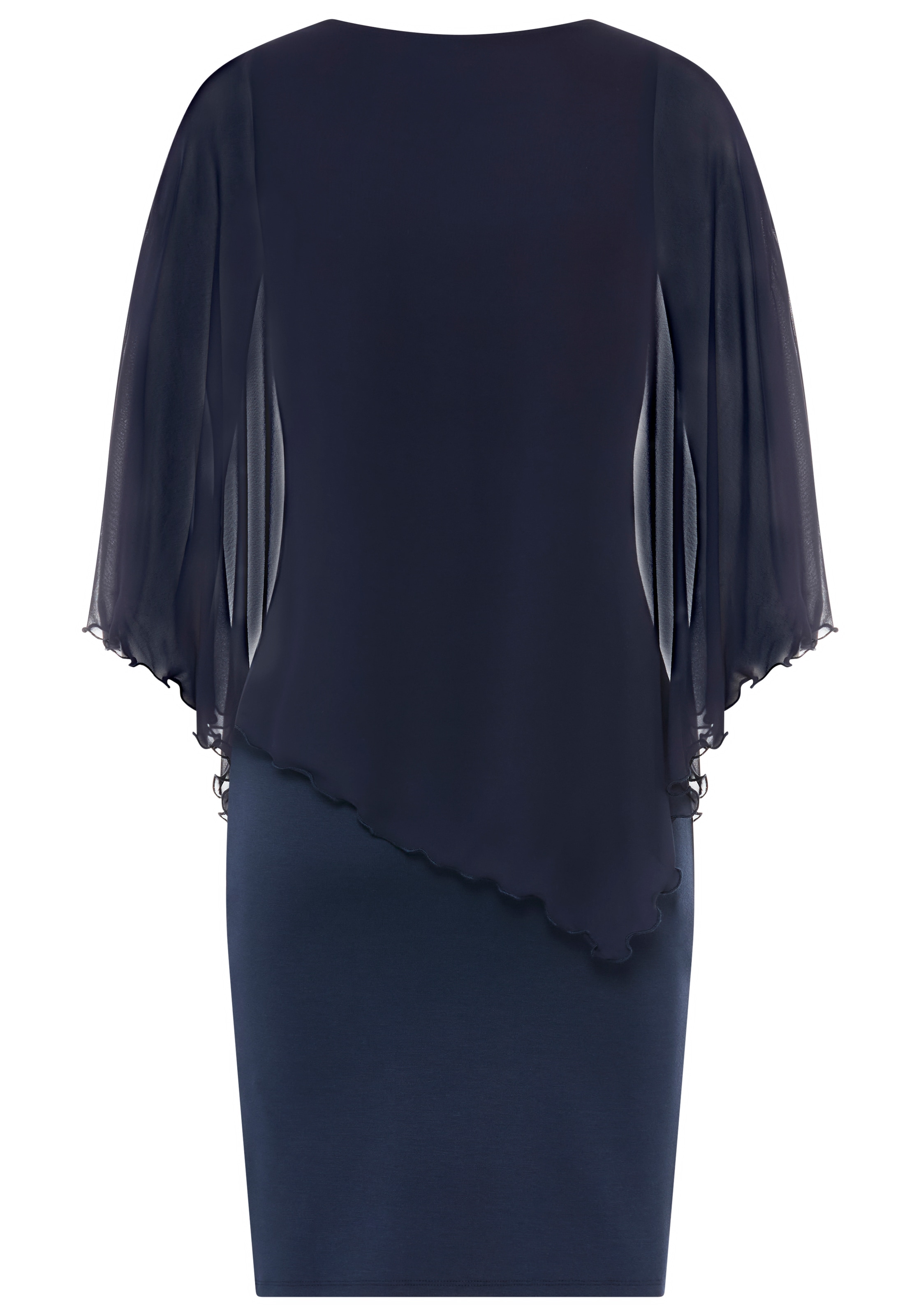 Laura Scott Abendkleid für festliche Anlässe, aus Milano Rib und Chiffon, elastisch