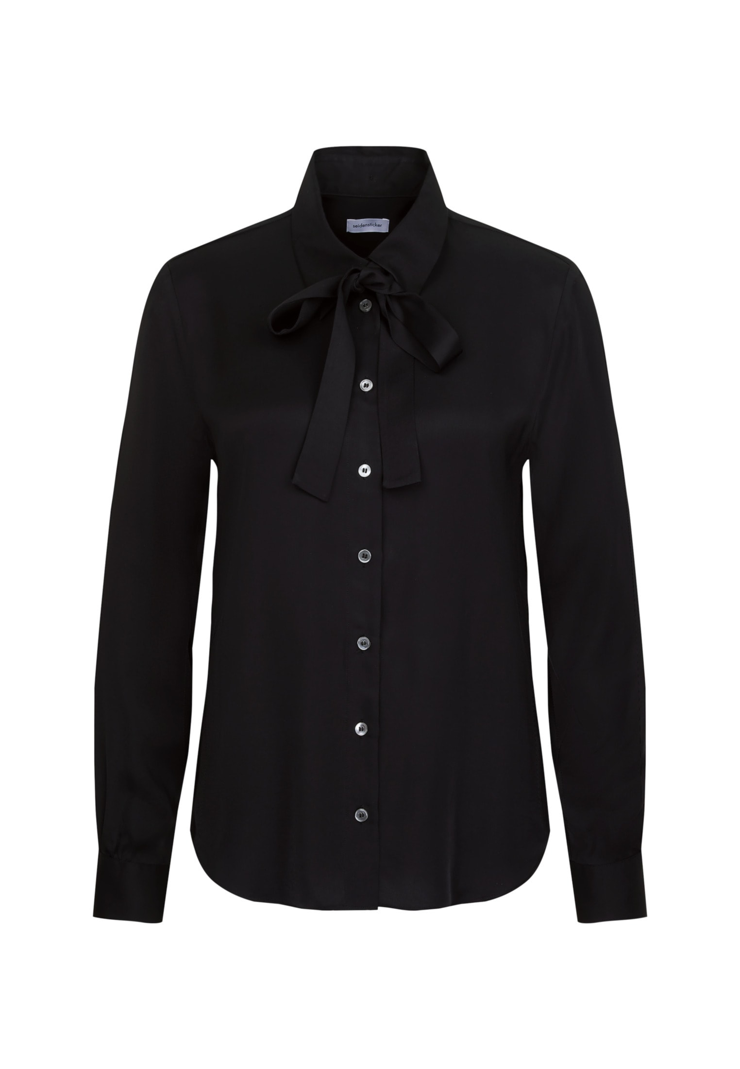 seidensticker Hemdbluse »Schwarze Rose«, Langarm Kragen Uni