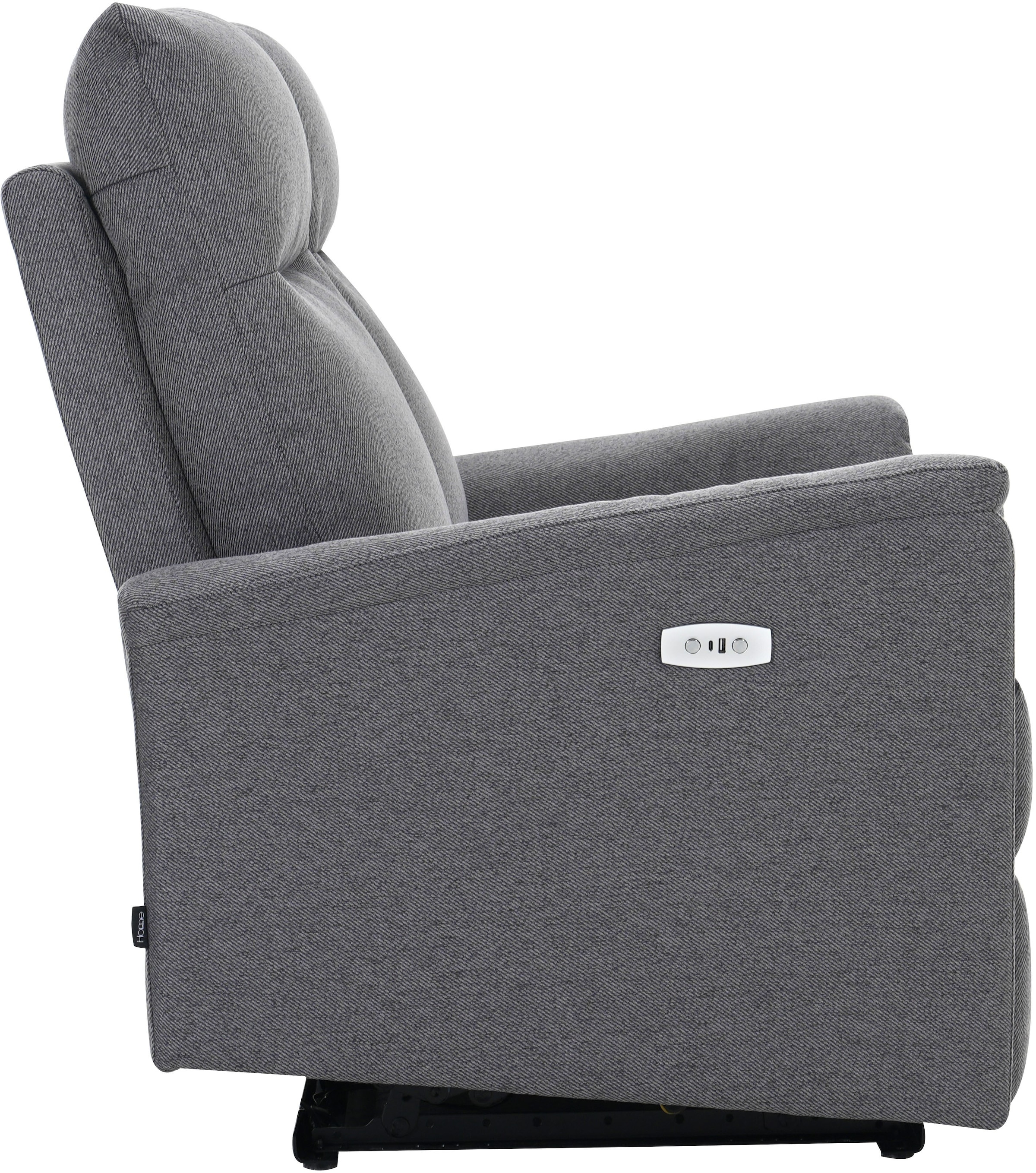 Home affaire 2-Sitzer »FINNARA,2-Sitzer,elelektrische Relaxfunktion in 2 Sitzen, USB A/C« Liegefunktion 105°-135°, Federkern,