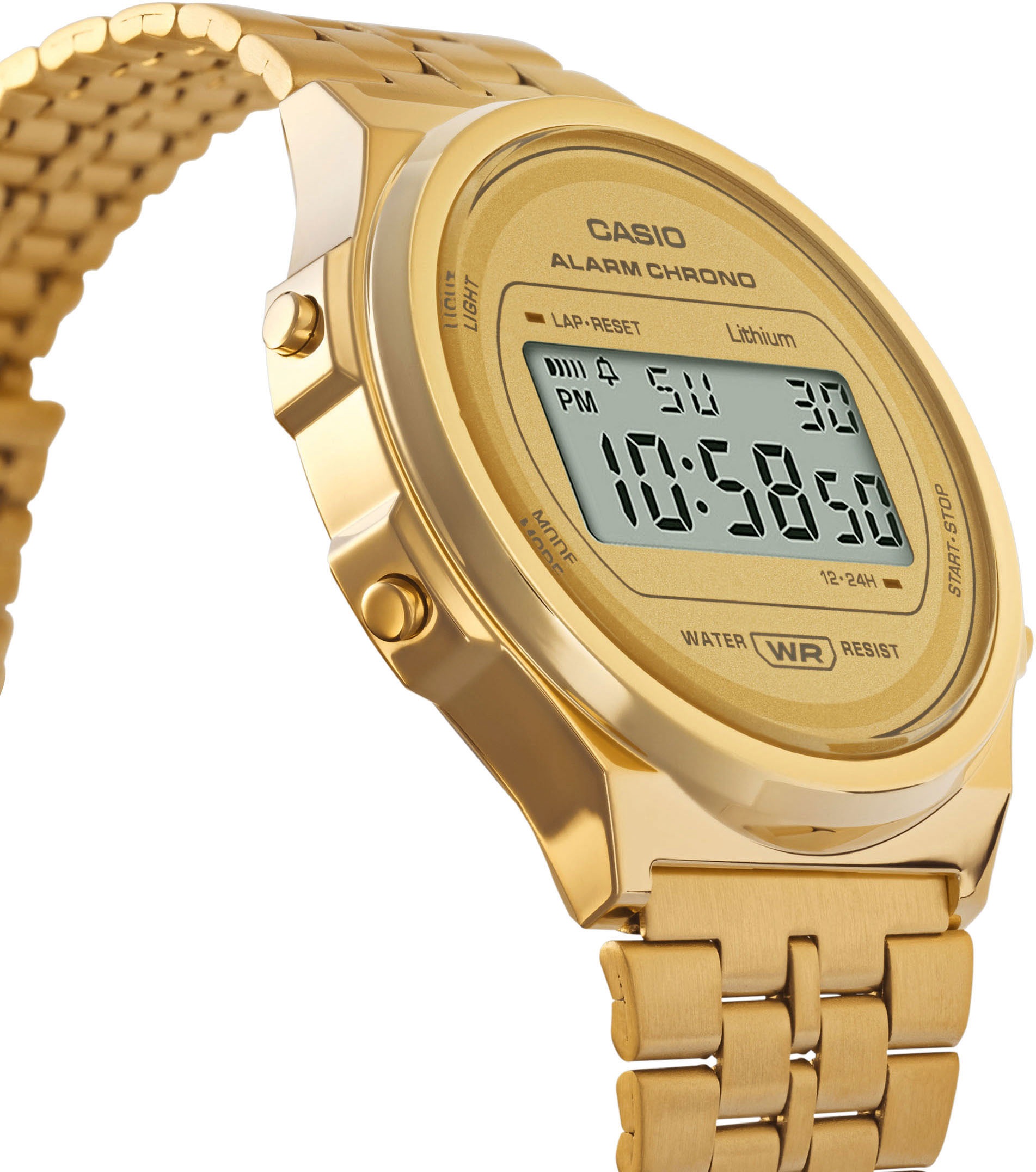 CASIO VINTAGE Chronograph, Quarzuhr, Armbanduhr, Damenuhr, Herrenuhr, Digitaluhr,Edelstahlarmband